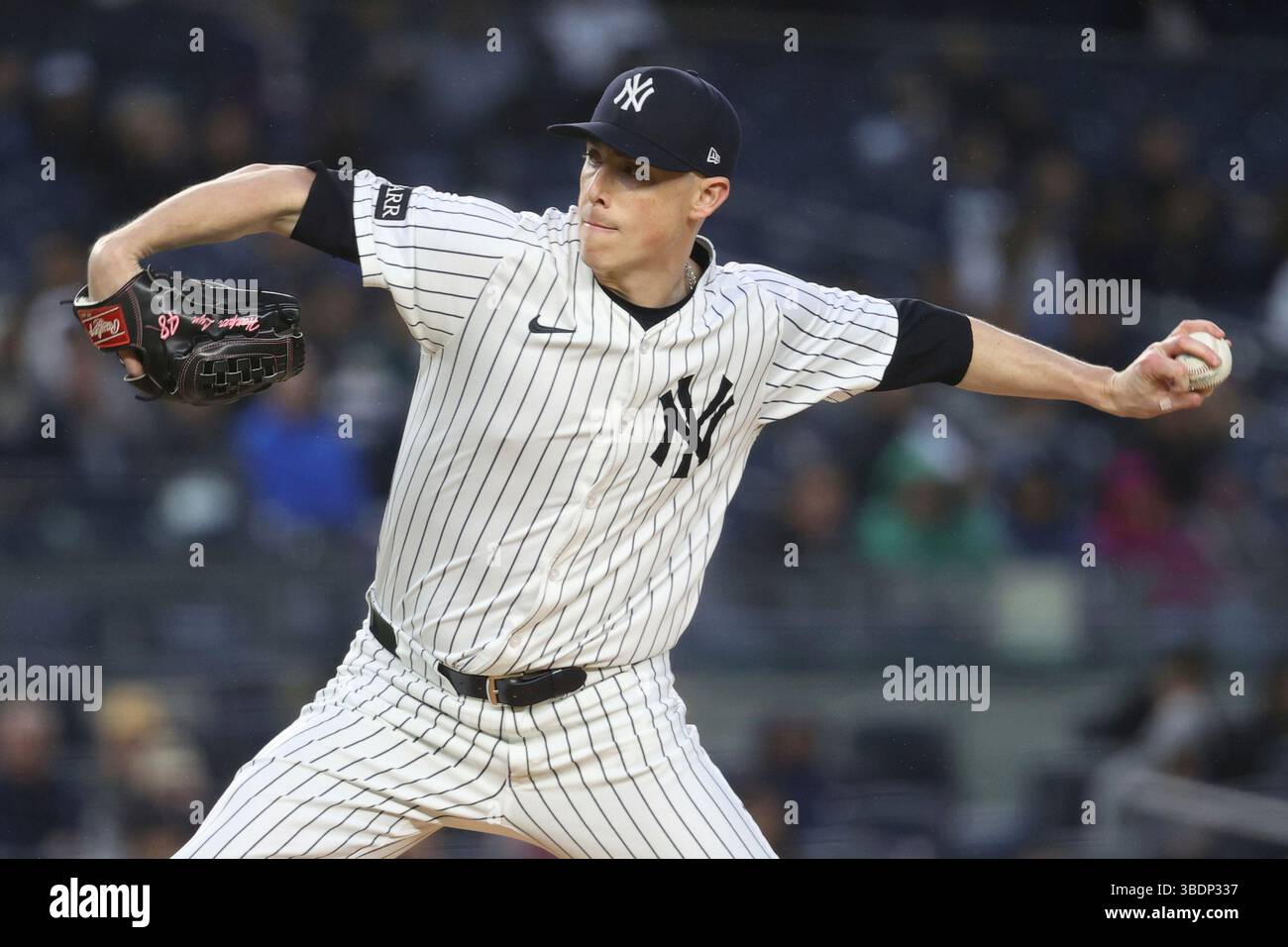 New York Yankees pitcher Ryan Yarbrough throws the ball during the