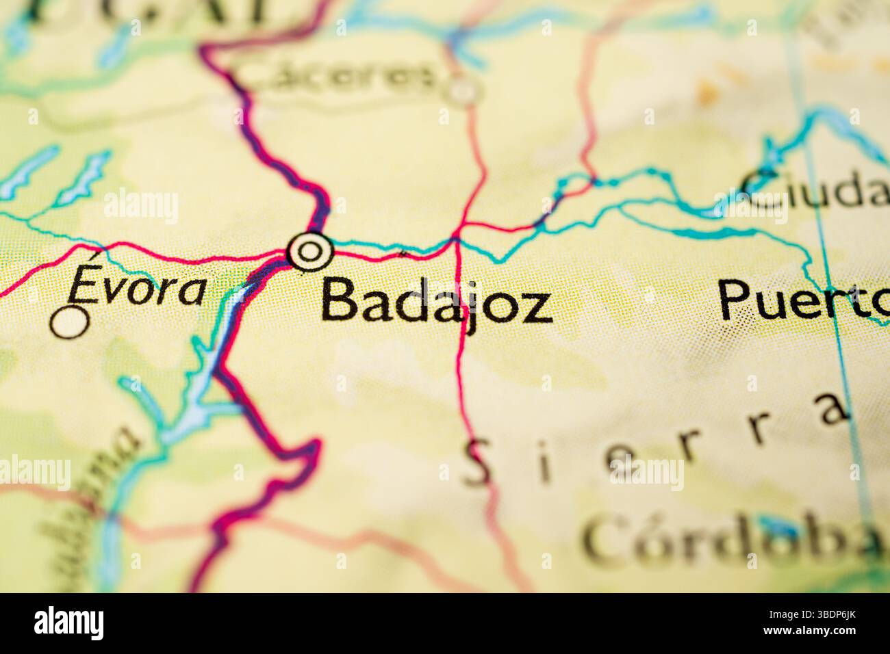 Badajoz Border Hi Res Stock Photography And Images Alamy Macro Map Showing Badajoz Near Portugal Border 3BDP6JK 