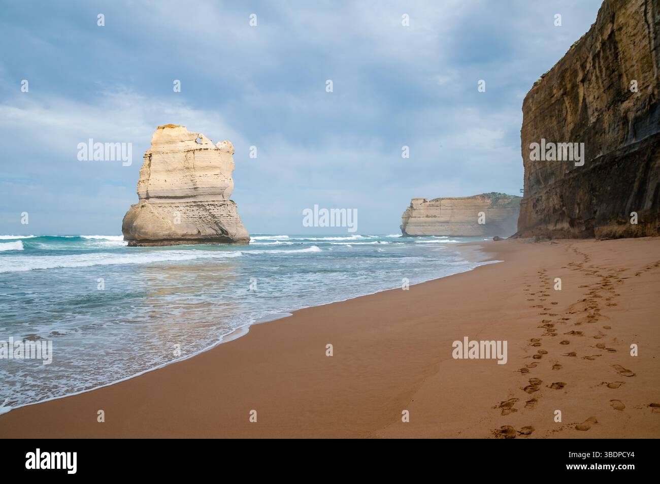rock formations, Gibson Beach, Port Campbell National Park, Great Ocean Road, Australia Stock Photo