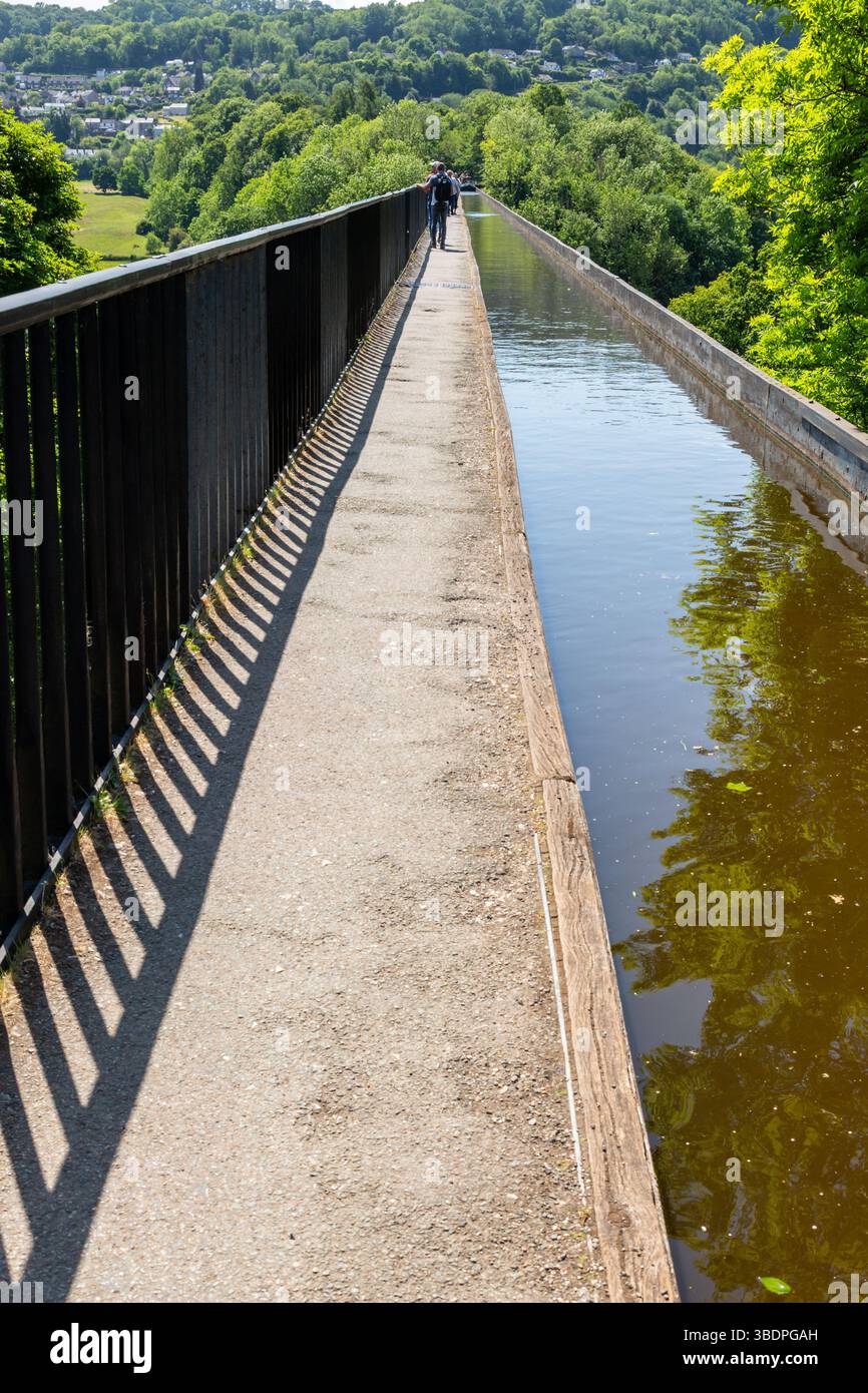 Pontcysyllte Aqueduct, Llangollen Canal, Wales, UK, 2025 Stock Photo