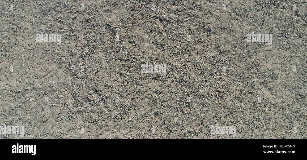 Close-up view of a gray concrete surface, showcasing its texture and subtle variations in tone, suitable for backgrounds and design projects Stock Photo