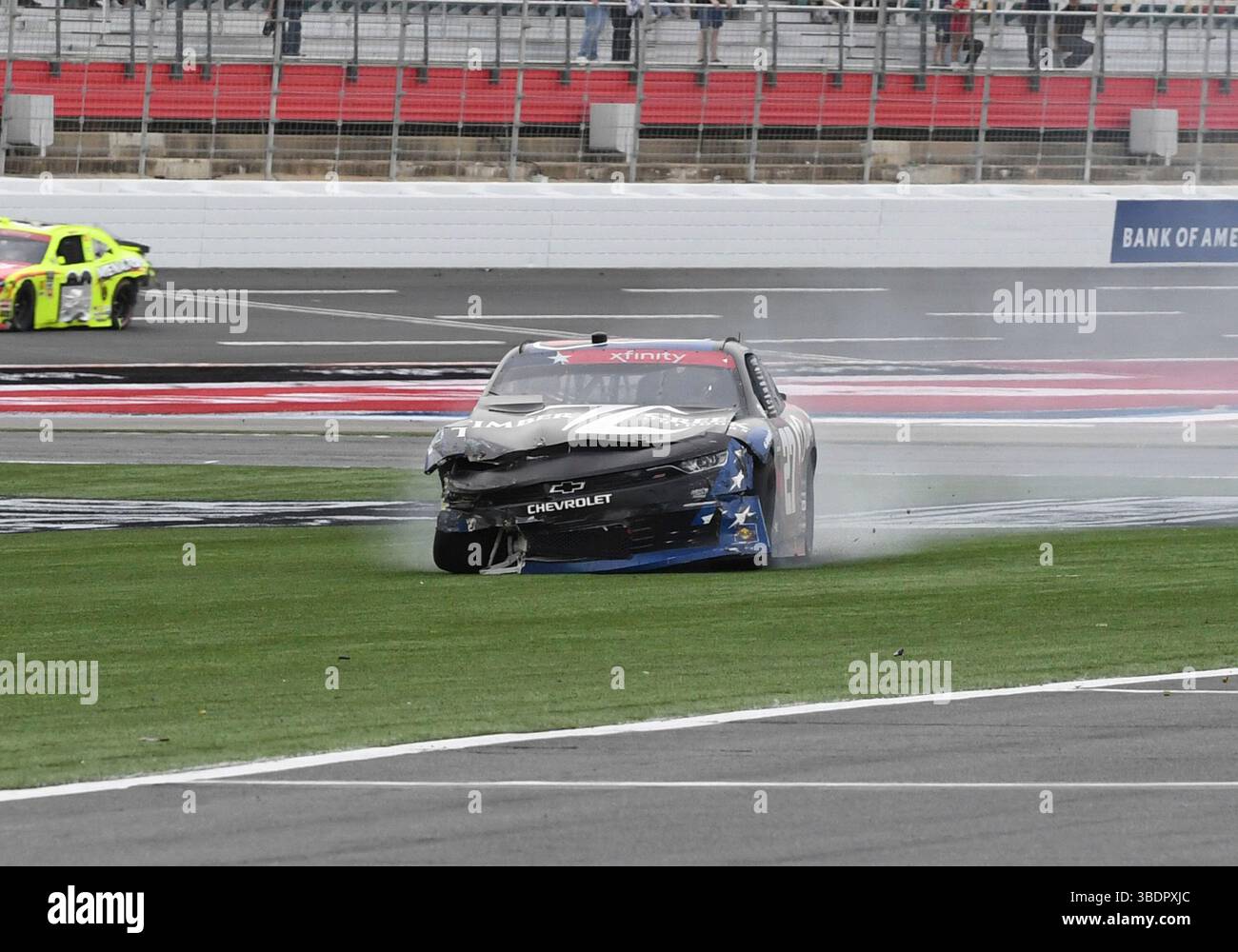 CHARLOTTE, NC - MAY 24: The damaged car of Jeb Burton (#27 Jordan ...