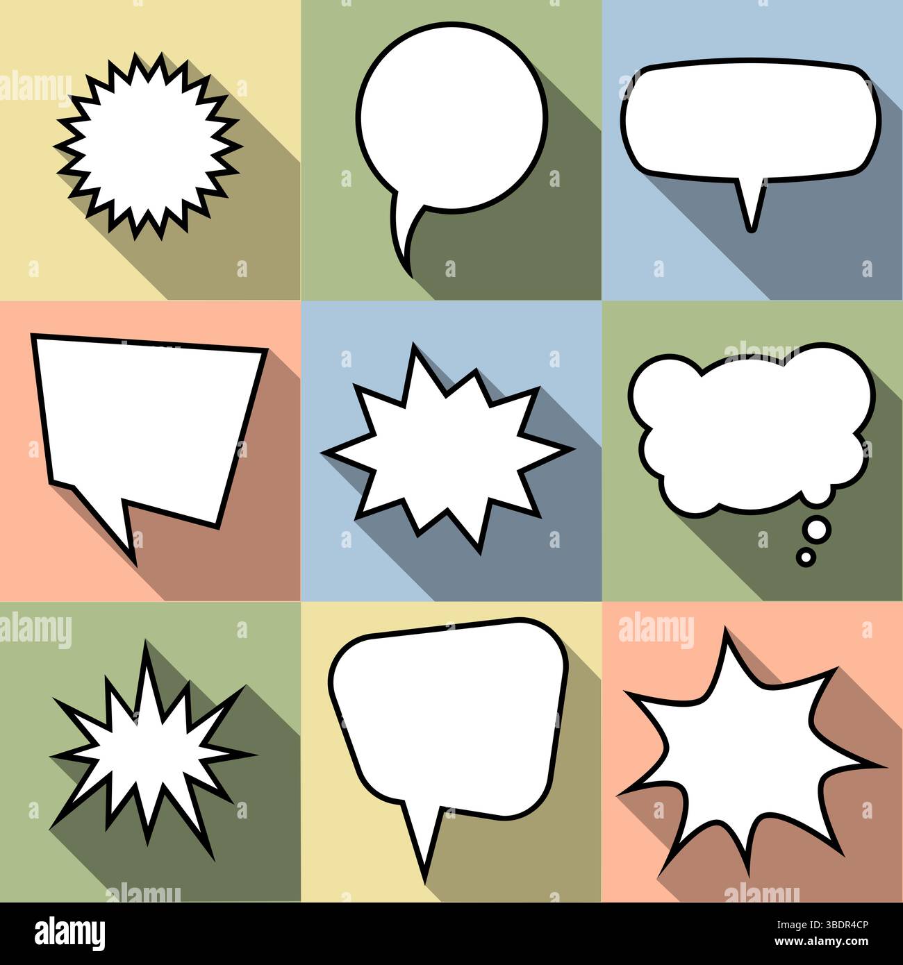 Cartoon comic book crash explosion hi-res stock photography and images ...