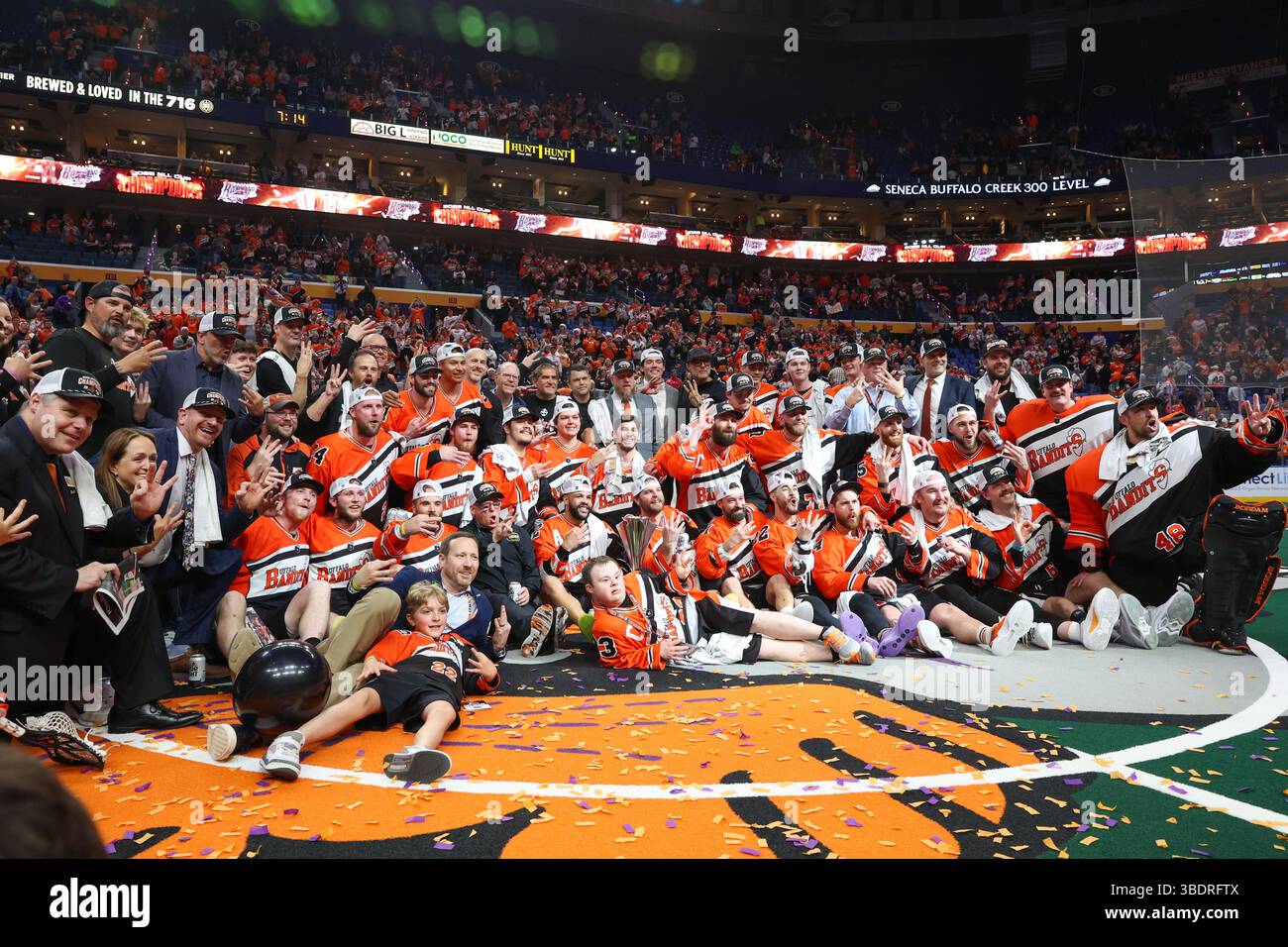 Buffalo, New York, USA. 24th May, 2025. Buffalo Bandits players ...