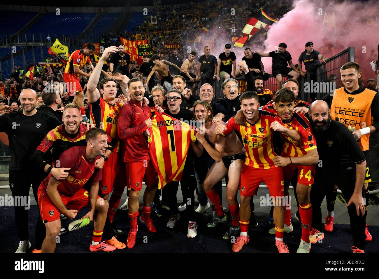 Lecce players celebrating Frequently Asked Questions