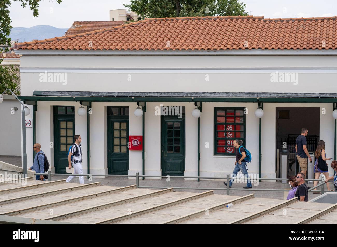 Thissio Metro Station, Athens, Greece Stock Photo