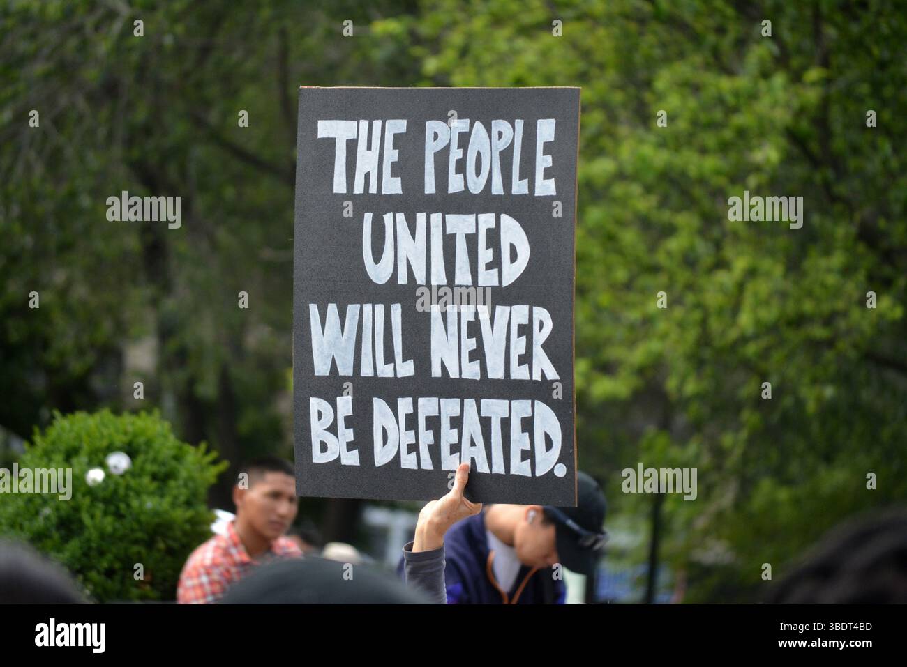 Rally marking the fifth anniversary of the murder of George Floyd by Minneapolis police in Union Square, New York. Stock Photo