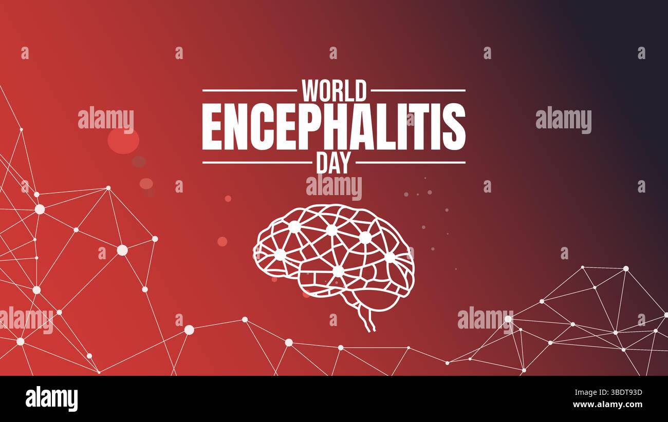 Brain with encephalitis Stock Vector Images - Alamy