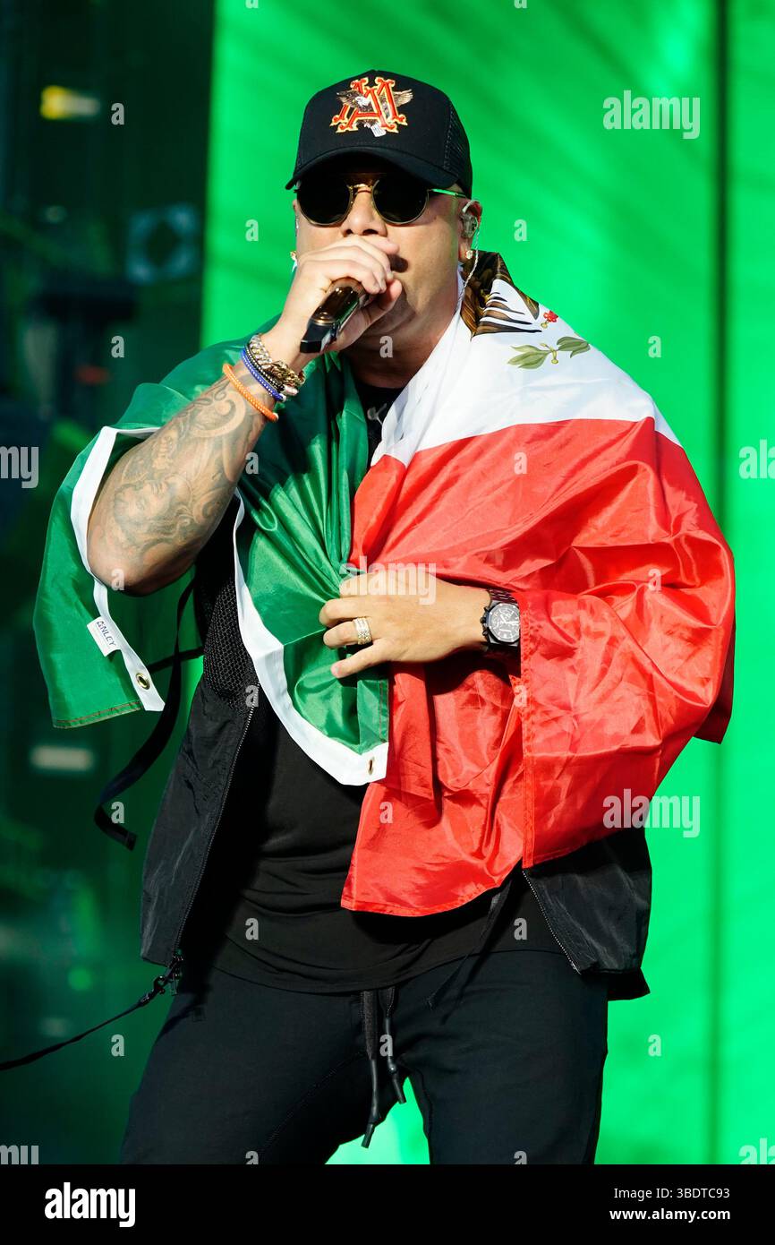 Wizin Rapper Wisin performs at 2025 Suenos Music Festival on Sunday, May 25, 2025 ...