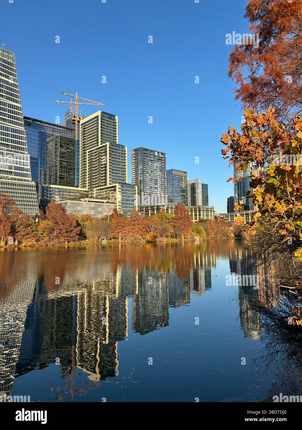Lady Bird Lake, Downtown - Austin, TX - Smartphone Captured Stock Image