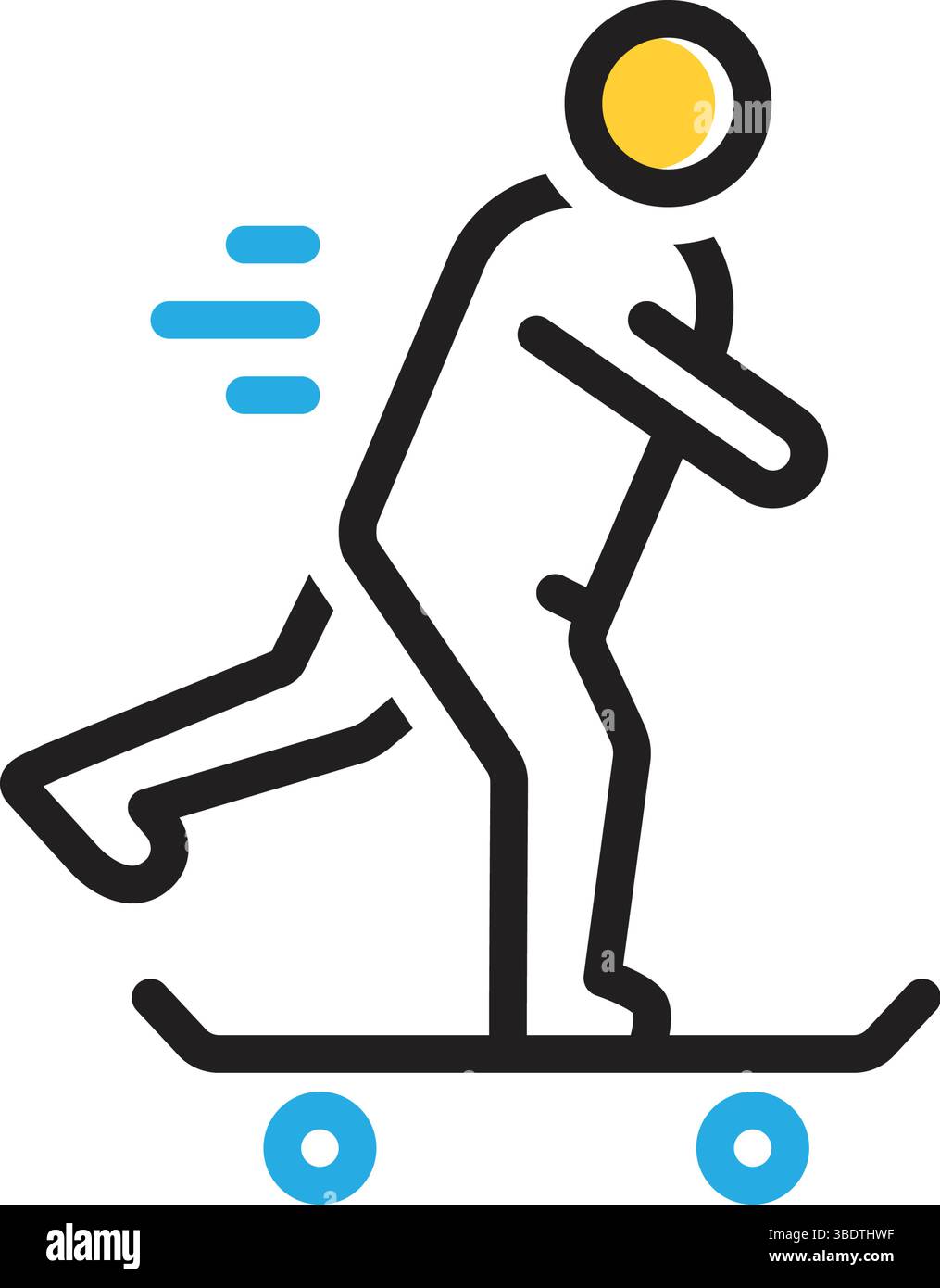 Icon for skateboard,skate Stock Vector