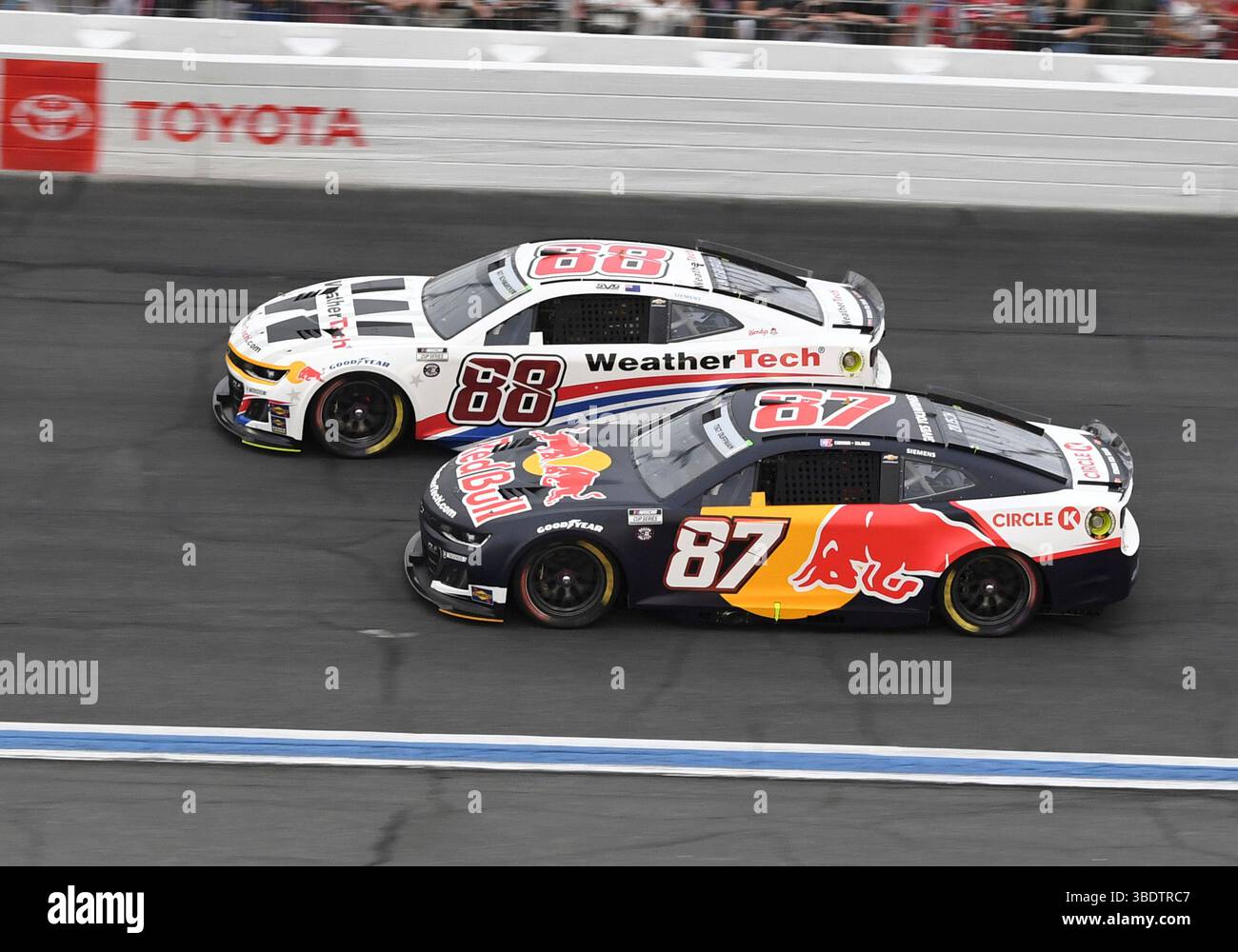 CHARLOTTE, NC - MAY 25: Teammates Connor Zilisch (#87 Trackhouse Racing ...