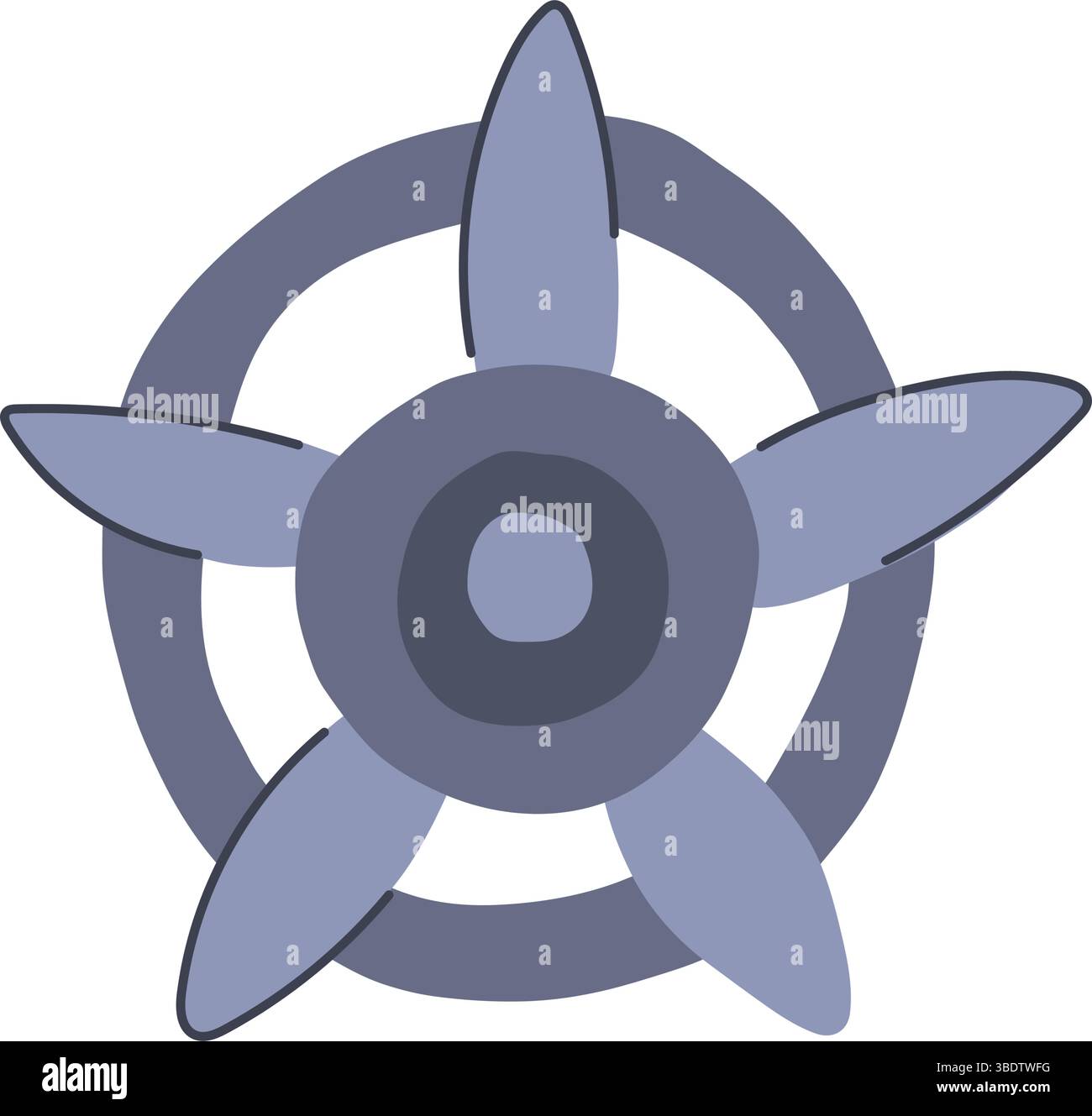 motor cooling fan cartoon vector illustration Stock Vector Image & Art ...