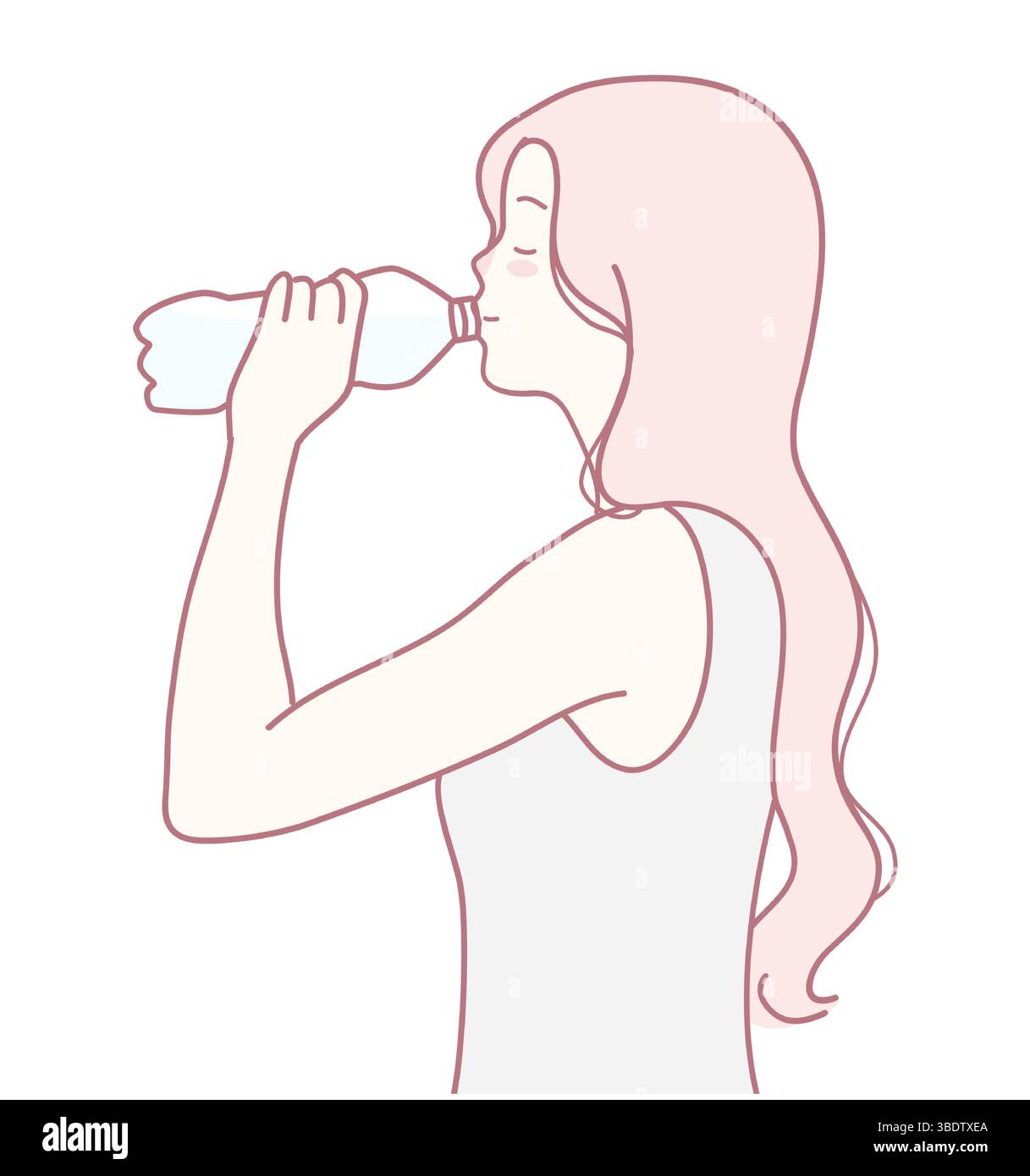 Sapping Water Sipping water Stock Vector Images - Alamy