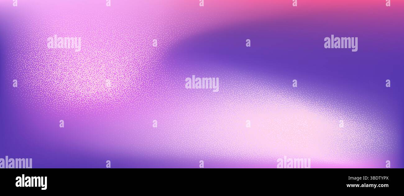 Abstract gradient background with grainy texture. Dots halftone pattern Stock Vector
