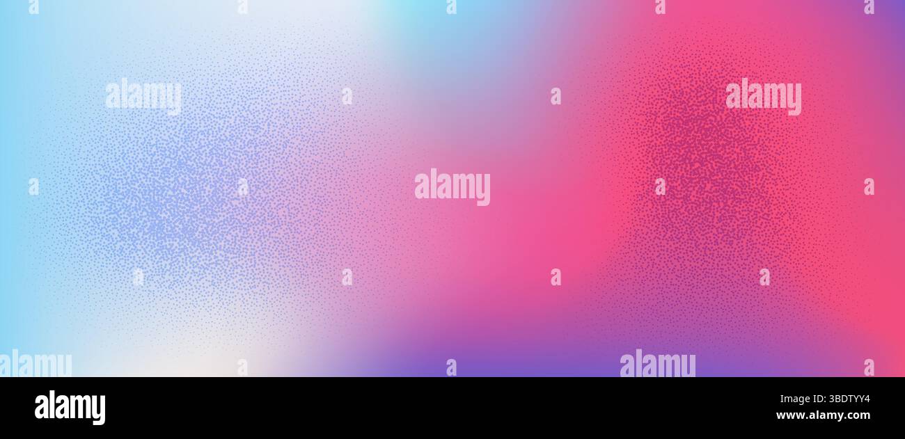 Abstract gradient background with grainy texture. Dots halftone pattern Stock Vector