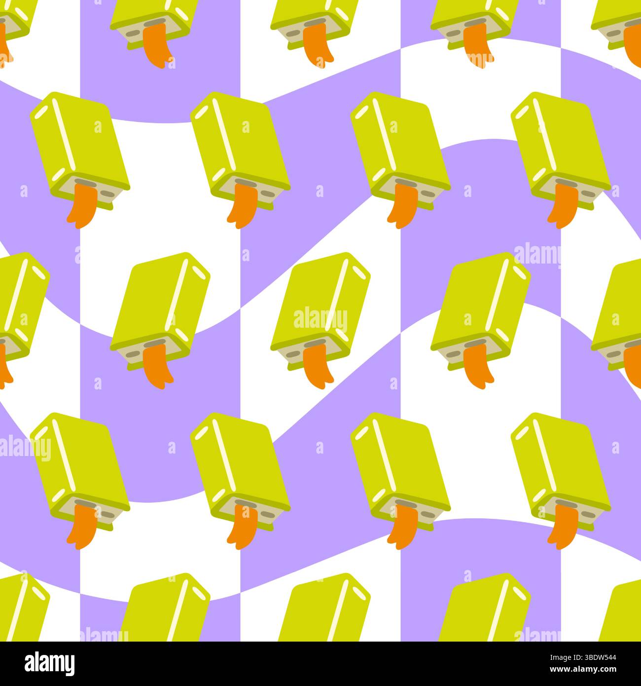 Bookmark Book Seamless Pattern Design Stock Vector