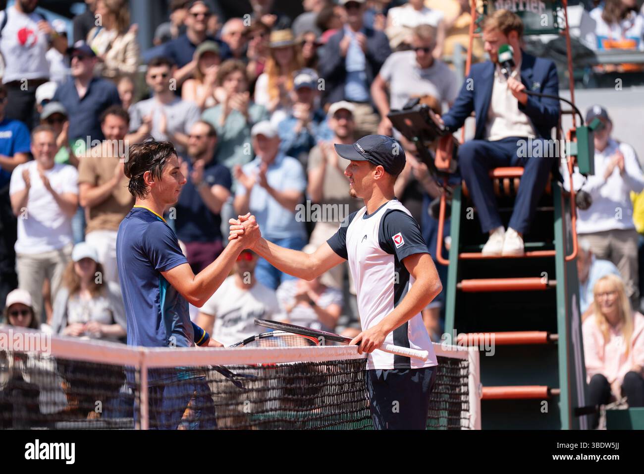 Paris, France. 23rd May, 2025. PARIS, FRANCE - MAY 23: Alexander Shevchenko of Russia during Previews ahead of the 2025 French Open at Roland Garros on May 23, 2025 in Paris, France. (Photo by Marleen Fouchier/BSR Agency) Credit: BSR Agency/Alamy Live News Stock Photo