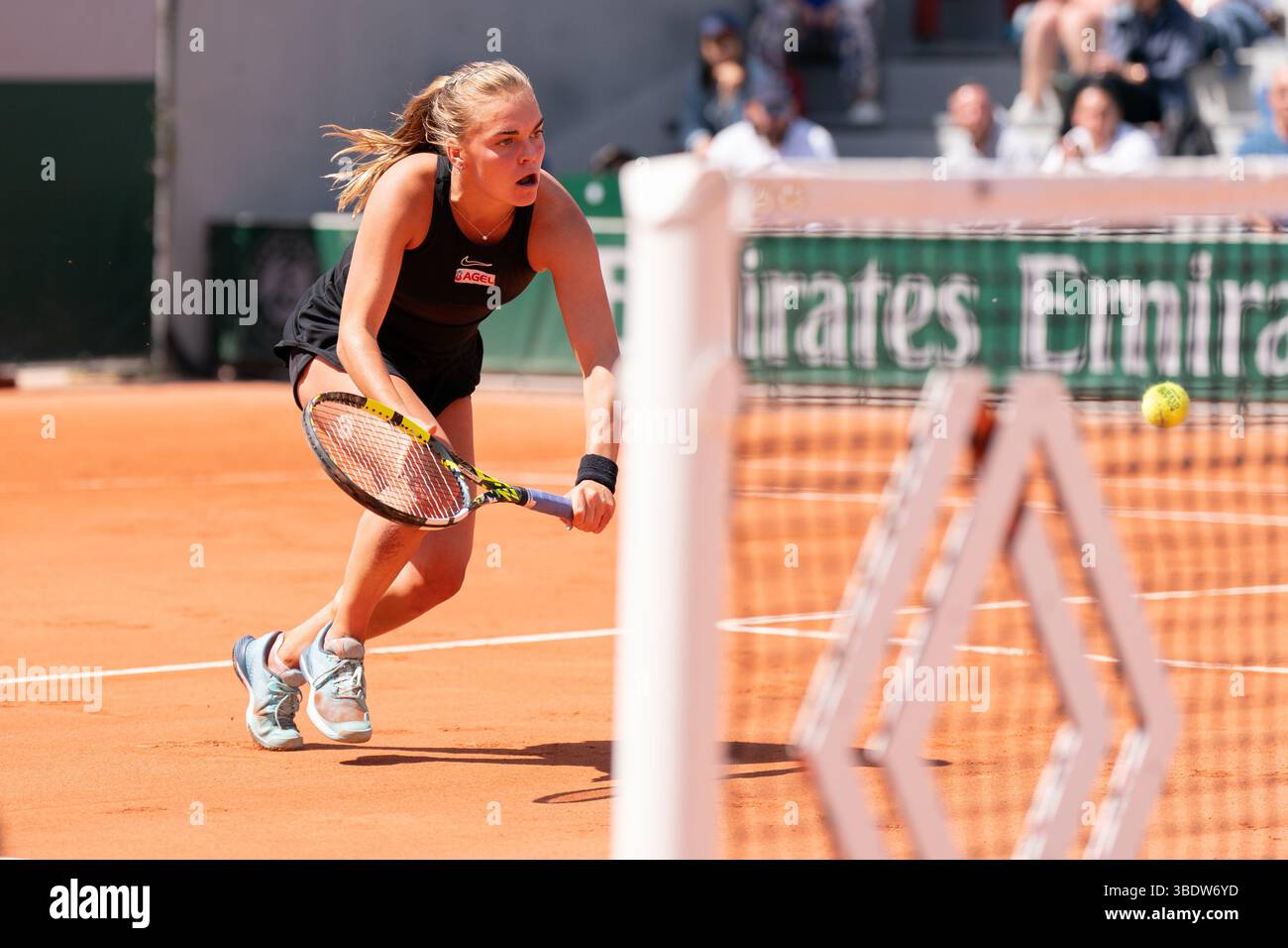 Paris, France. 23rd May, 2025. PARIS, FRANCE - MAY 23: Sara Bejlek of the Czech Republic during Previews ahead of the 2025 French Open at Roland Garros on May 23, 2025 in Paris, France. (Photo by Marleen Fouchier/BSR Agency) Credit: BSR Agency/Alamy Live News Stock Photo