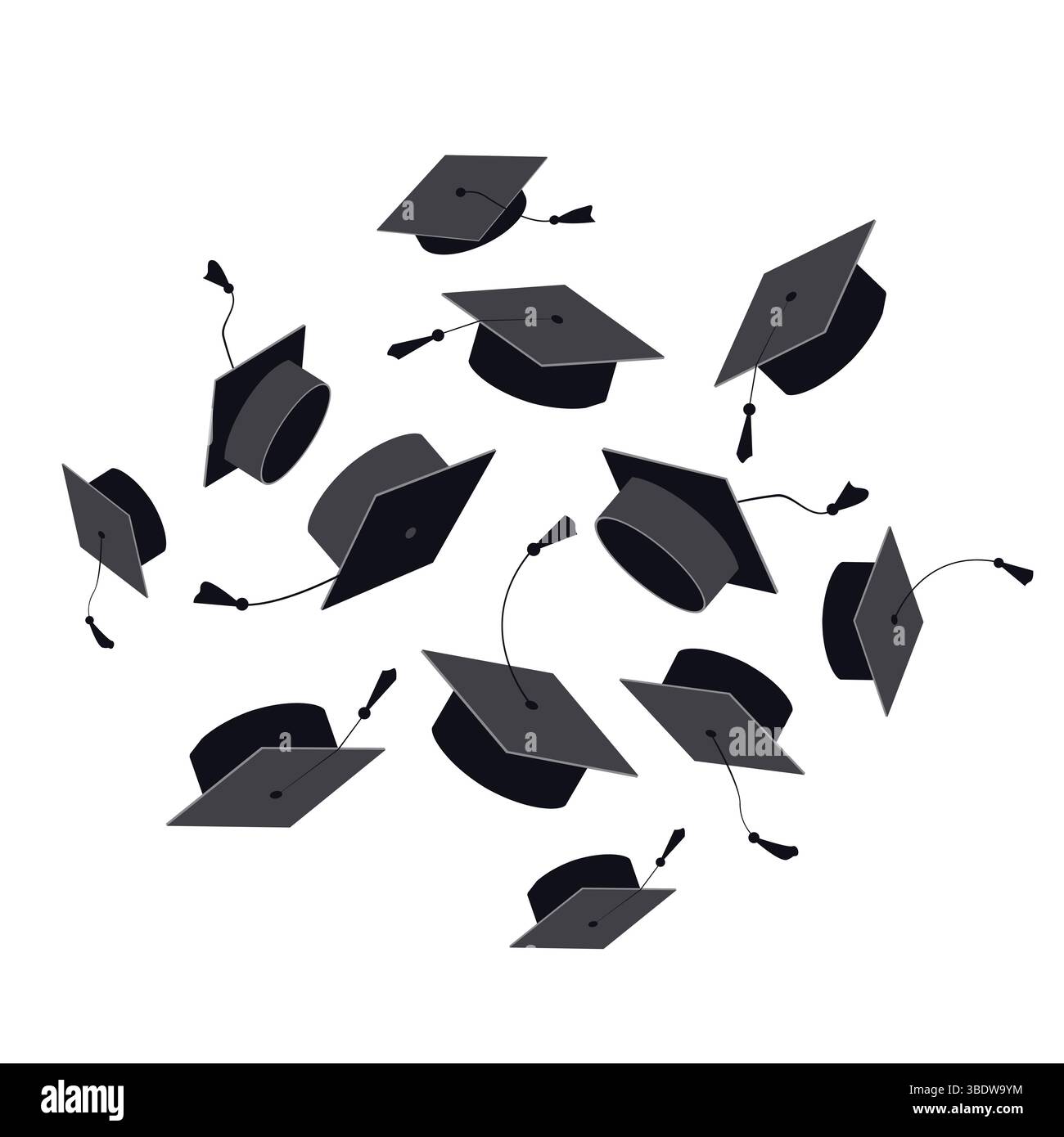 2025 graduation diploma cap Cut Out Stock Images & Pictures - Alamy