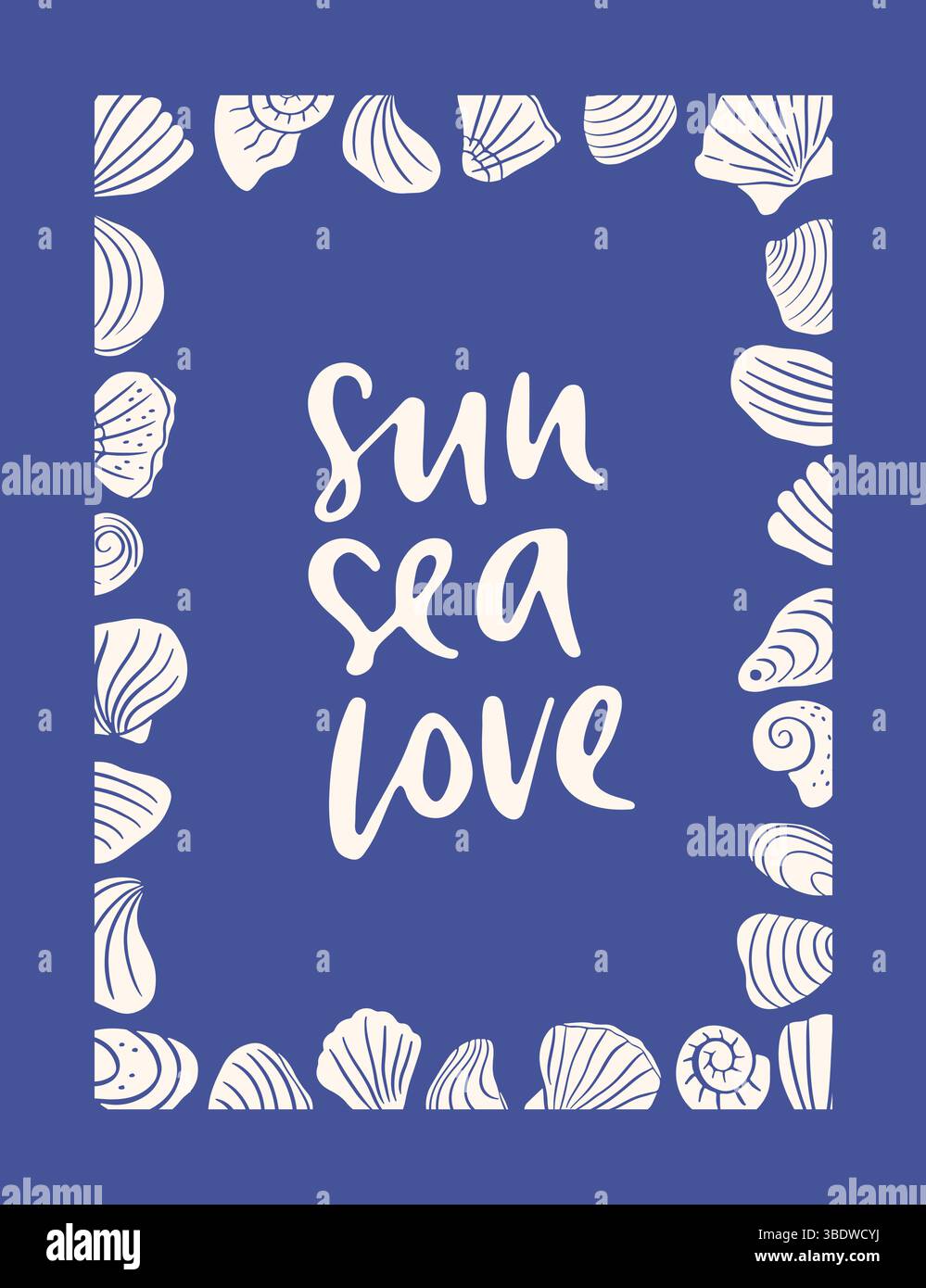 Hand drawn coastal poster Stock Vector Image & Art - Alamy