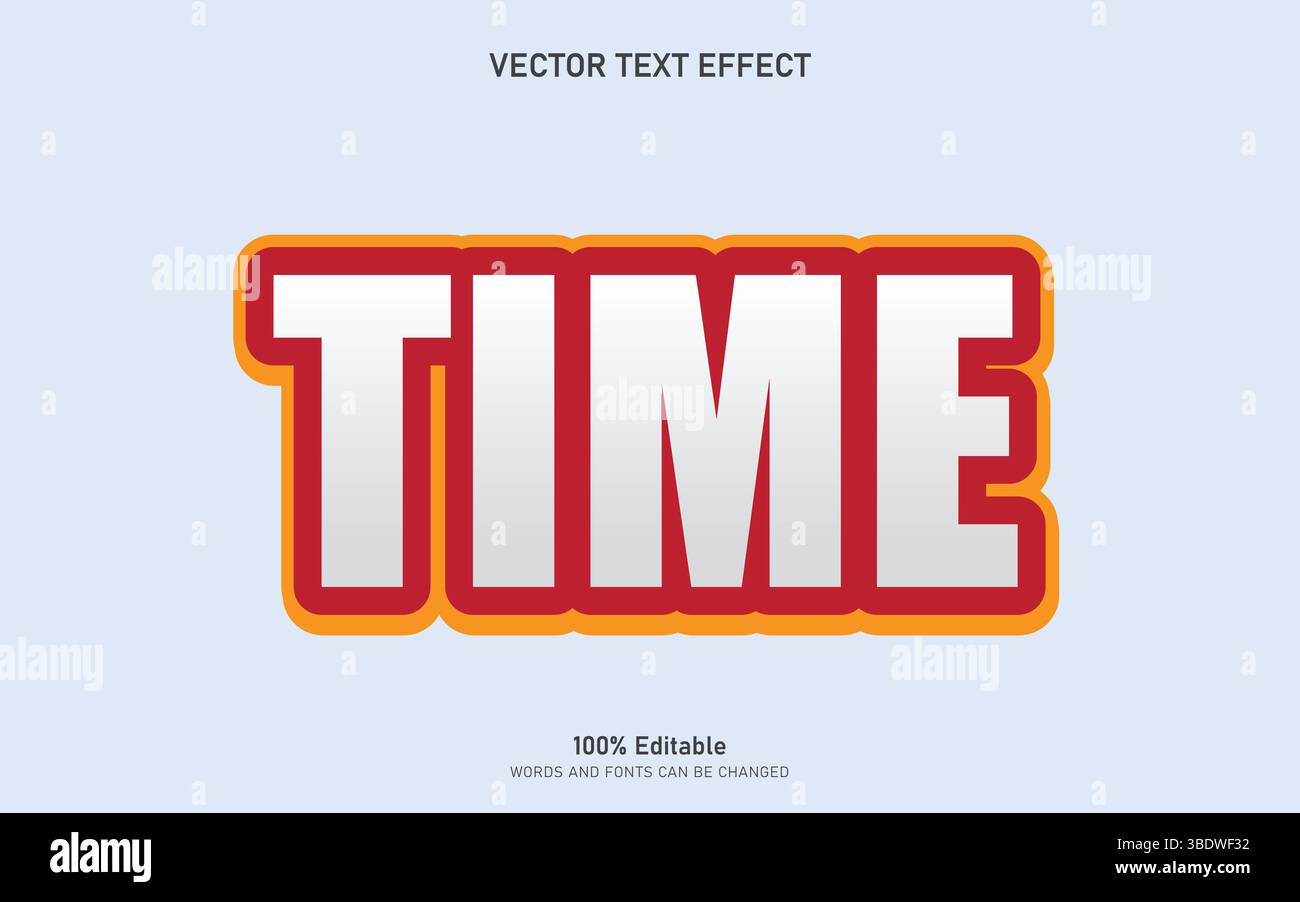 Editable Text effect Stock Vector