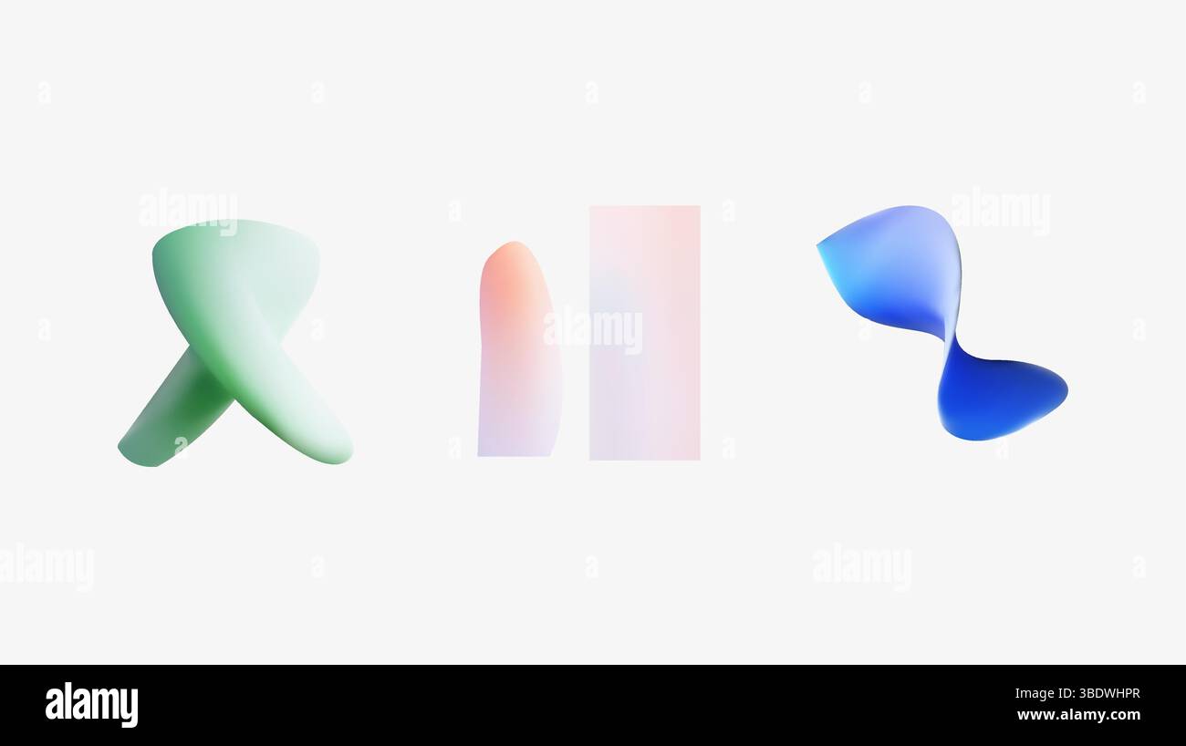 Abstract Fluid Shapes in Stunning Gradient Colors Perfect for Modern ...