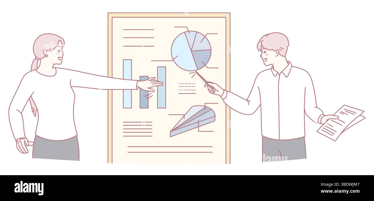 Team members are thoroughly analyzing various charts and graphs during ...