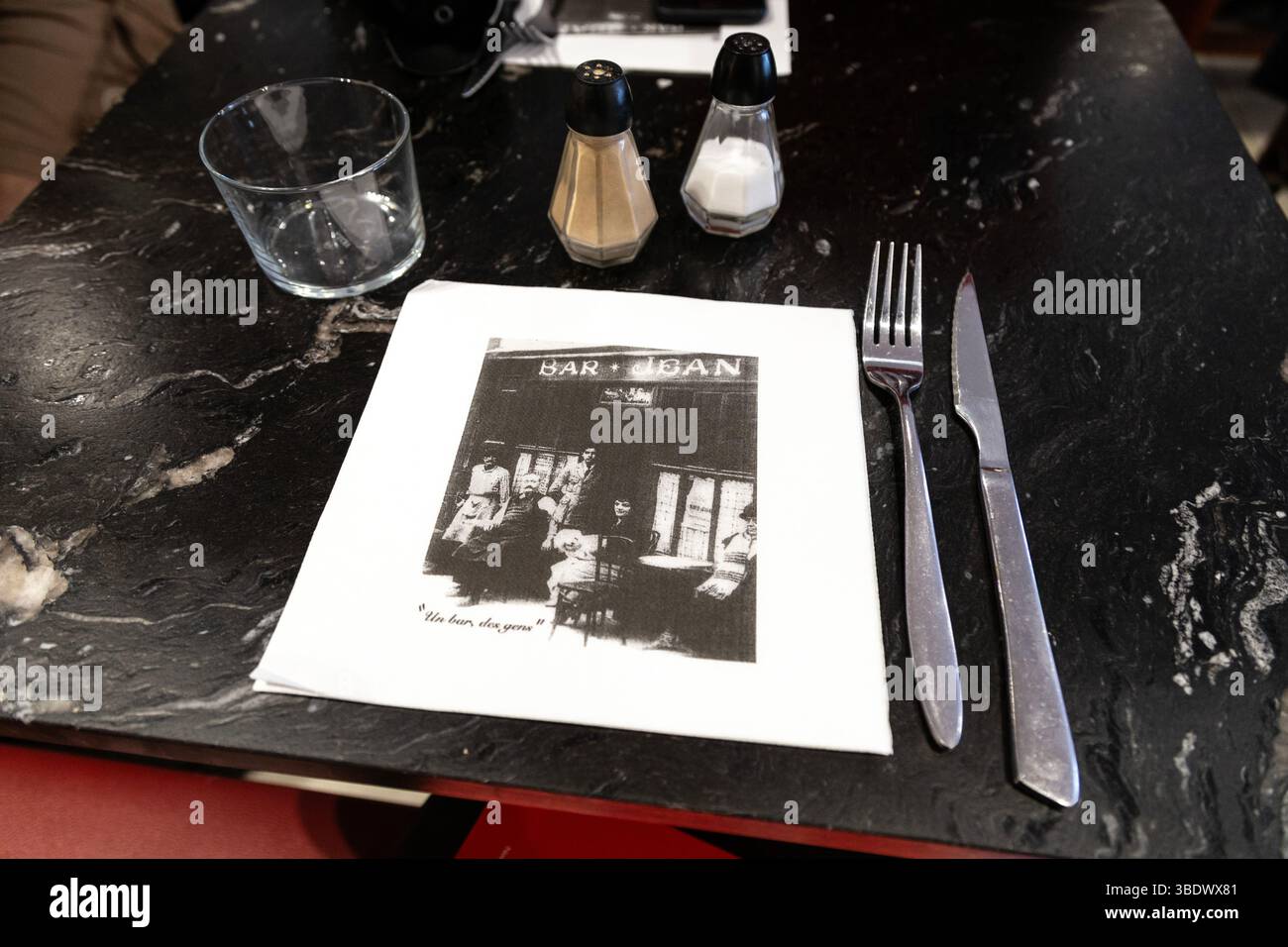 Interior of famous Le Bar Jean, Biarritz, France Stock Photo