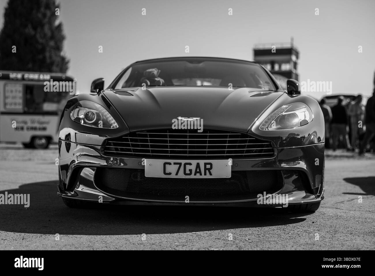 2017 Aston Martin Vanquish V12, on display at the Bicester Scramble held on the 27th April 2025. Stock Photo