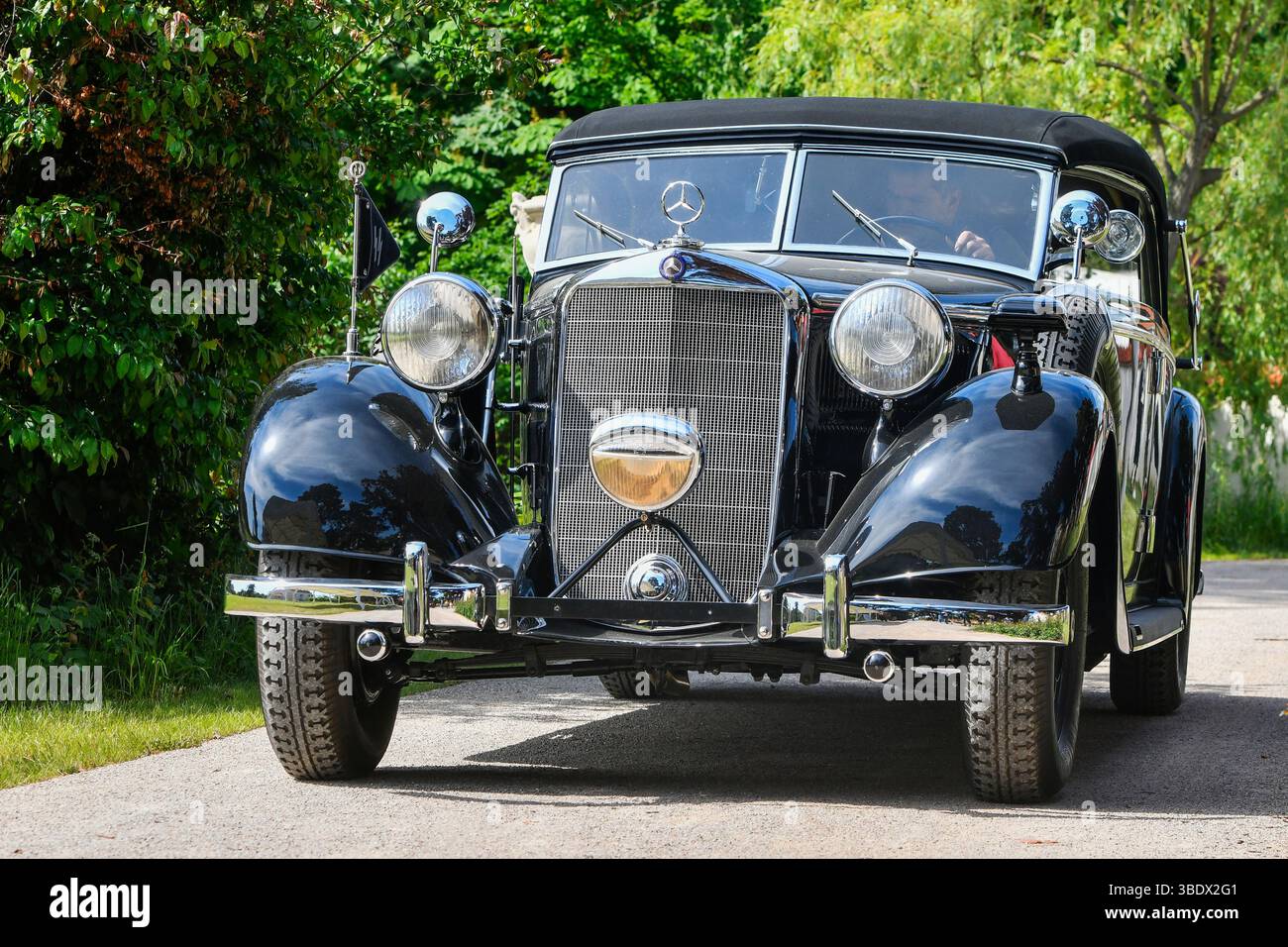 Panenske Brezany, Czech Republic. 24th May, 2025. A repaired car ...