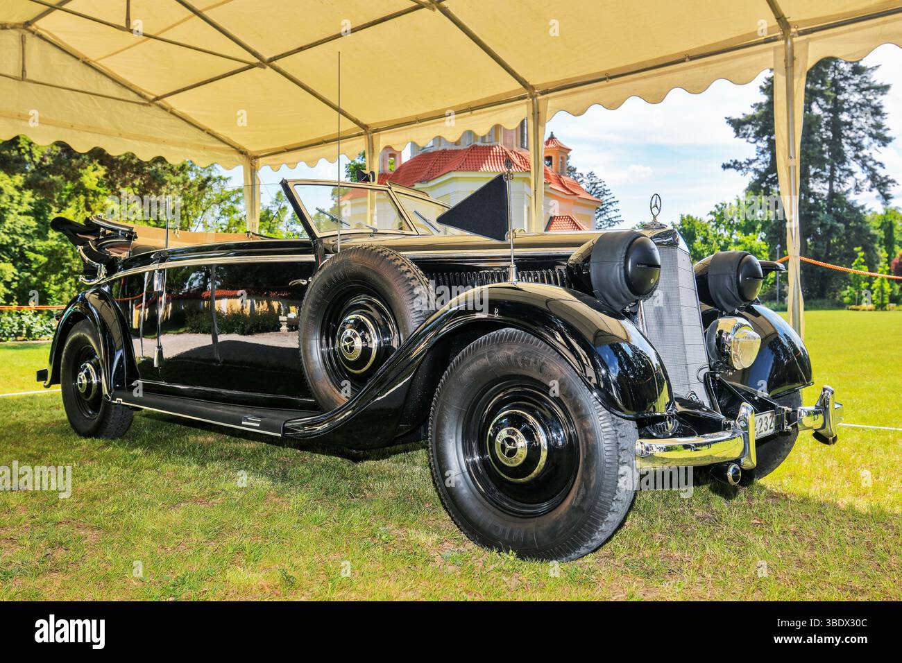 Panenske Brezany, Czech Republic. 24th May, 2025. A repaired car ...