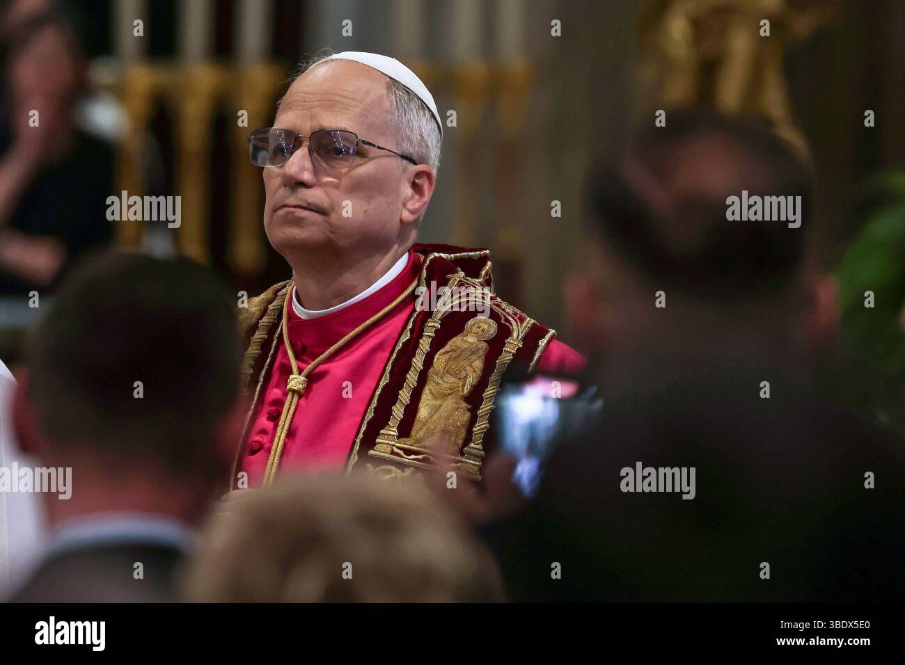 Vatican, Vatican. 25th May, 2025. Pope Leo XIV visits St. Mary Major ...