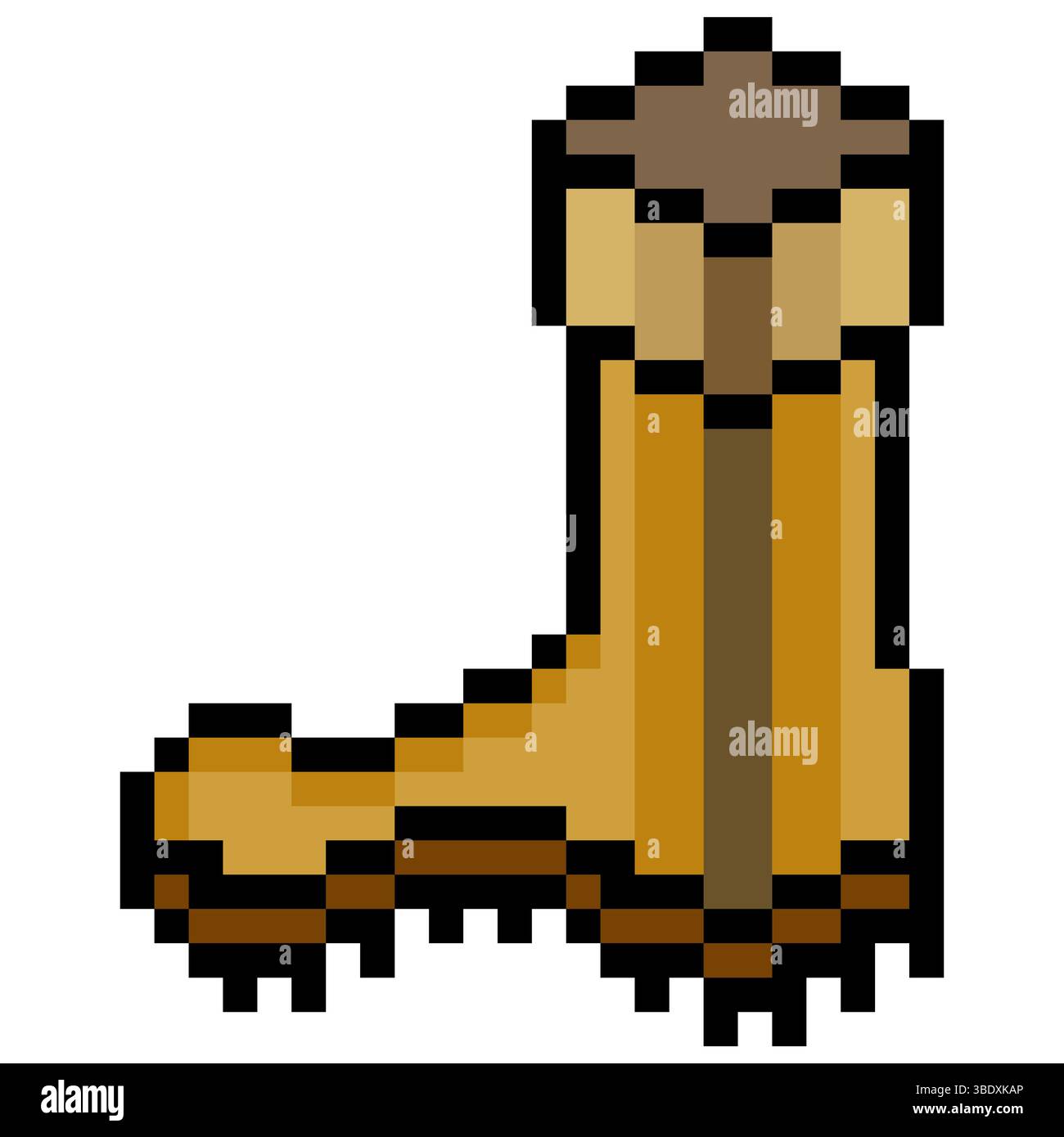 Boots in pixel art style Stock Vector