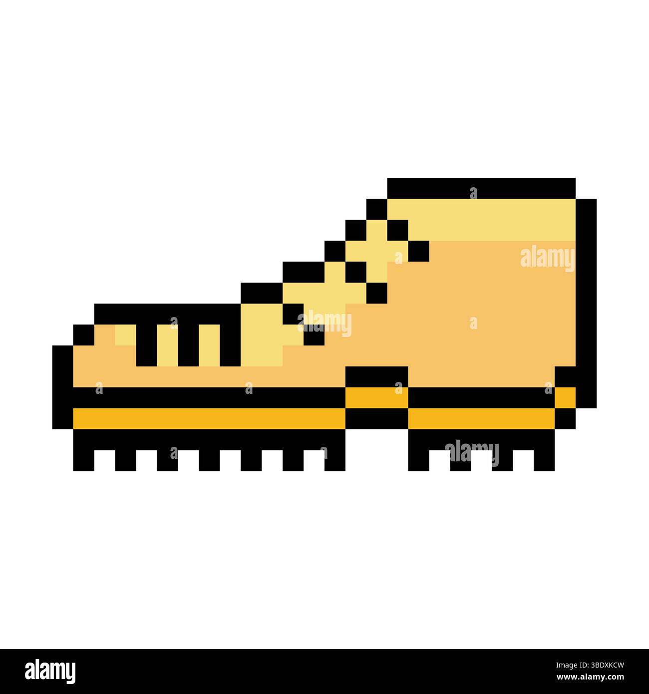 Boots in pixel art style Stock Vector