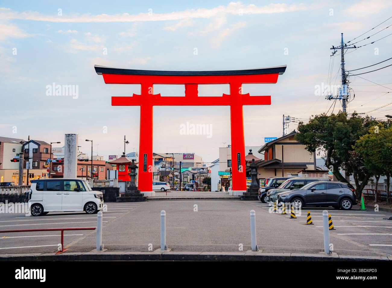 Torii gate stands prominently in hi-res stock photography and images ...