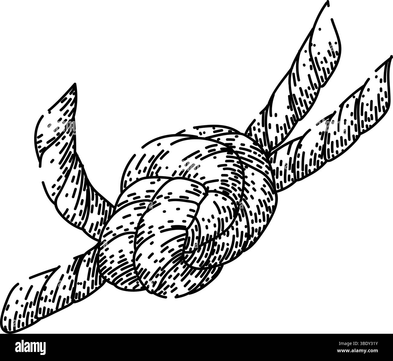 square rope knot sketch hand drawn vector Stock Vector Image & Art - Alamy