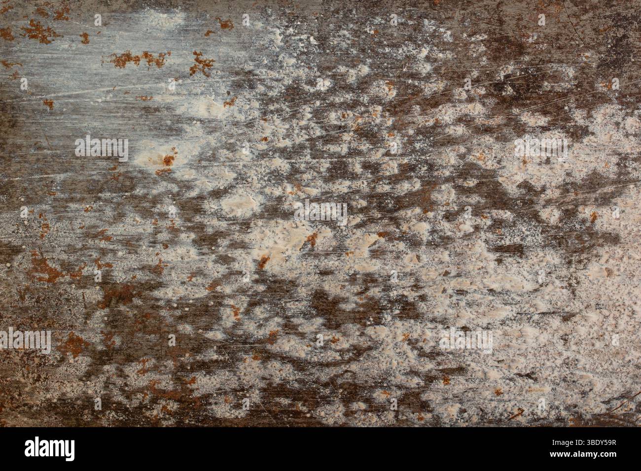 Rusty steel background texture with old white stains Stock Photo - Alamy