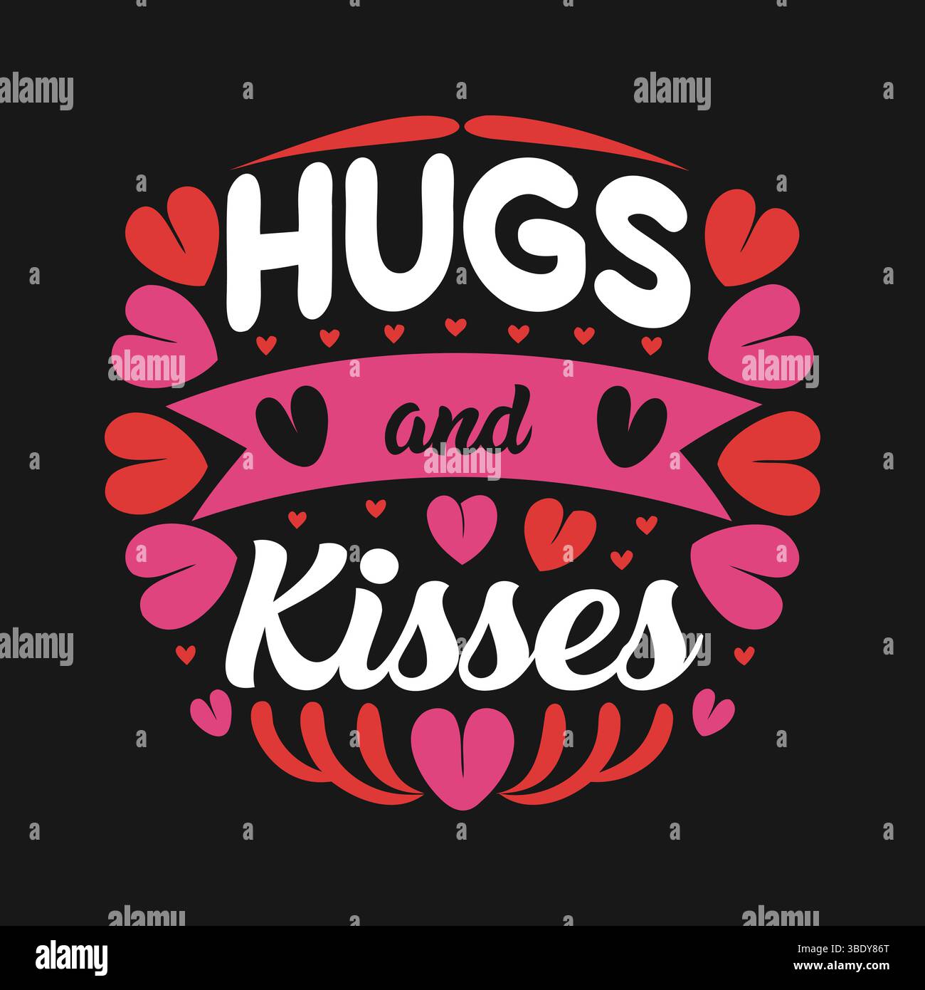 Valentine’s Day Love-Themed Collection Vector Artwork, Badge, and Decorative Elements Stock Vector