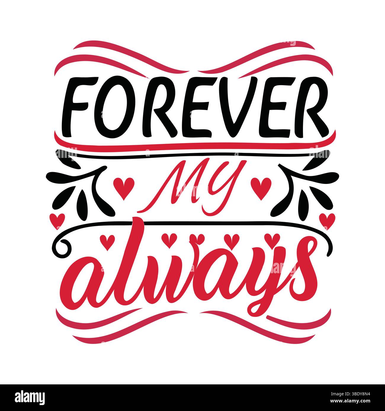 Valentine’s Day Love-Themed Collection Vector Artwork, Badge, and Decorative Elements Stock Vector