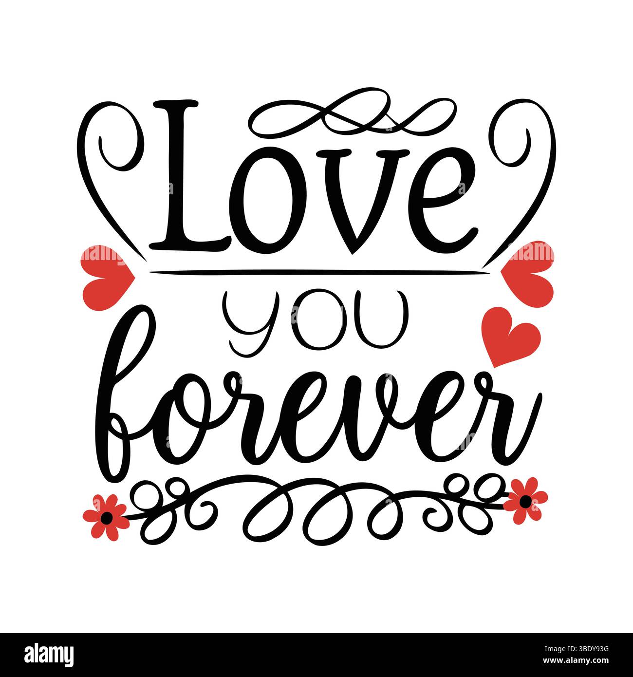 Valentine’s Day Love-Themed Collection Vector Artwork, Badge, and Decorative Elements Stock Vector