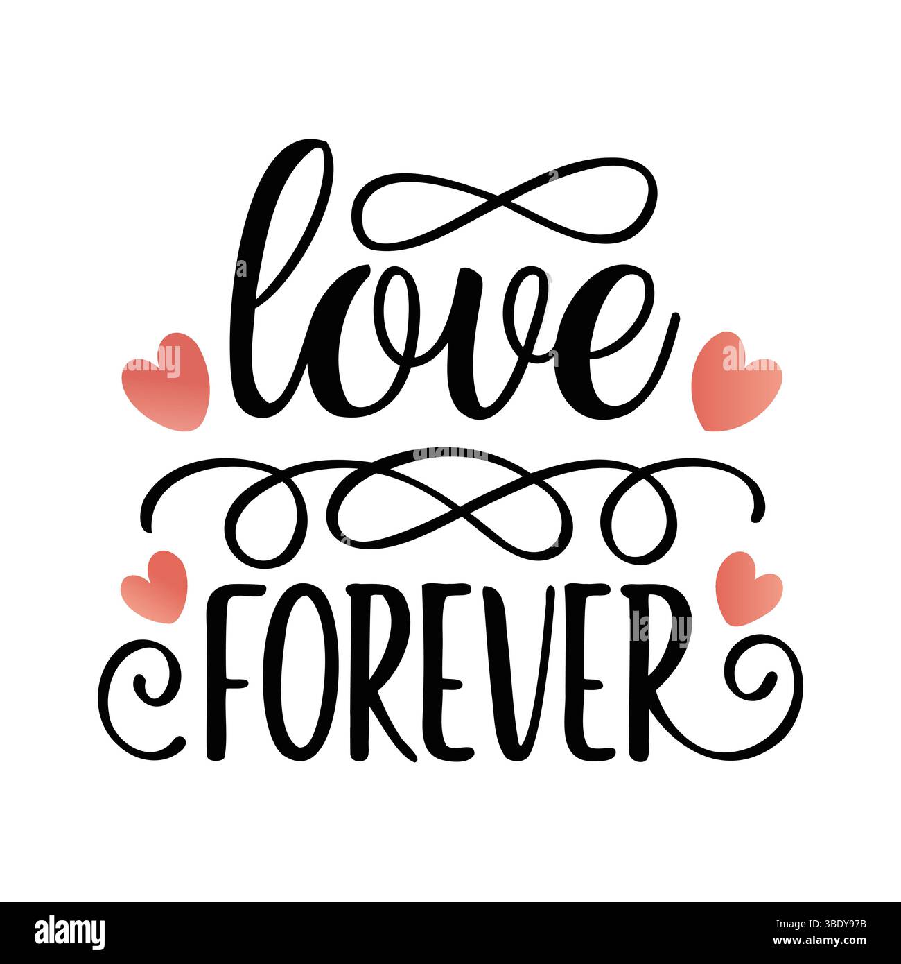 Valentine’s Day Love-Themed Collection Vector Artwork, Badge, and Decorative Elements Stock Vector