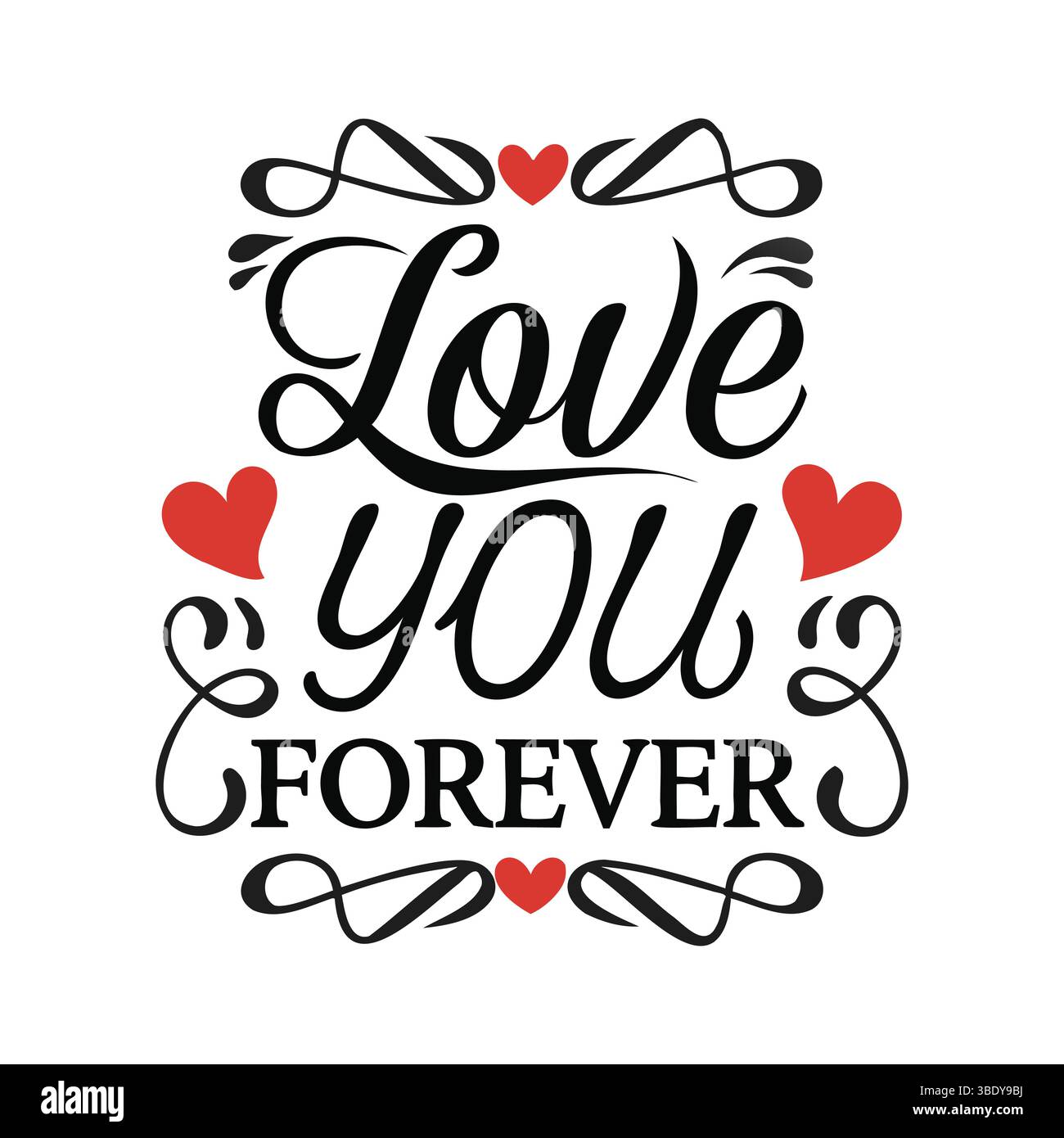 Valentine’s Day Love-Themed Collection Vector Artwork, Badge, and Decorative Elements Stock Vector