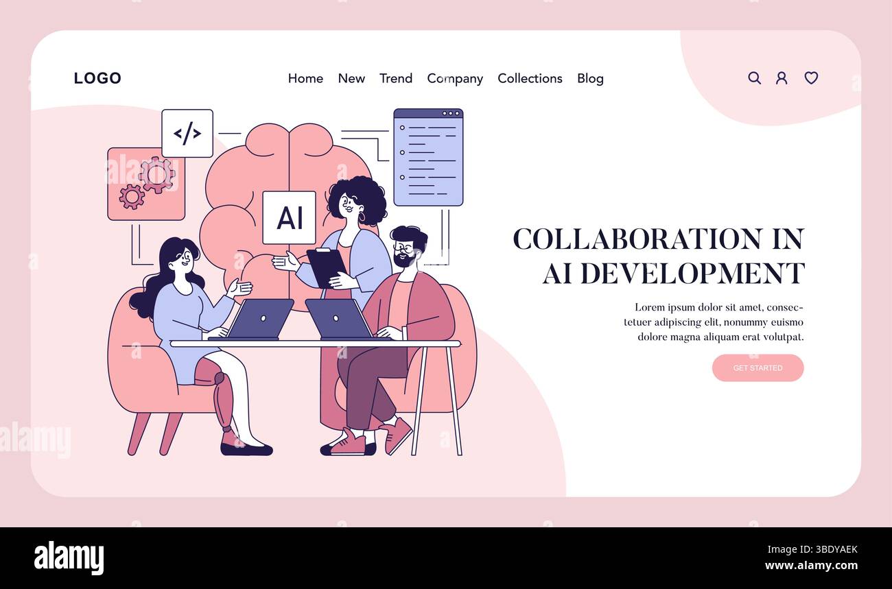 Women collaborating on AI development in a modern workplace. Engaging ...