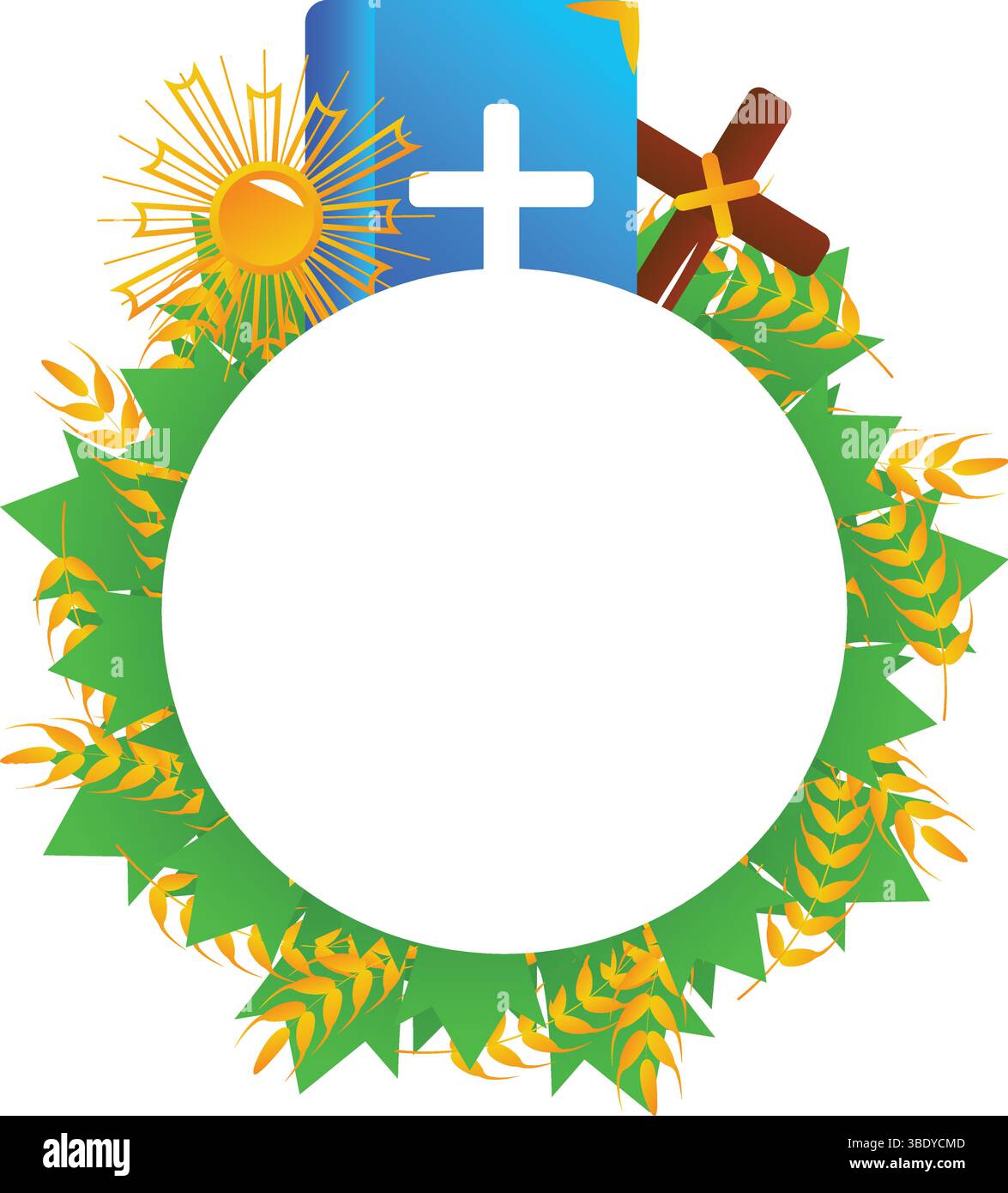 holy eucharist vector illustration on white. Stock Vector