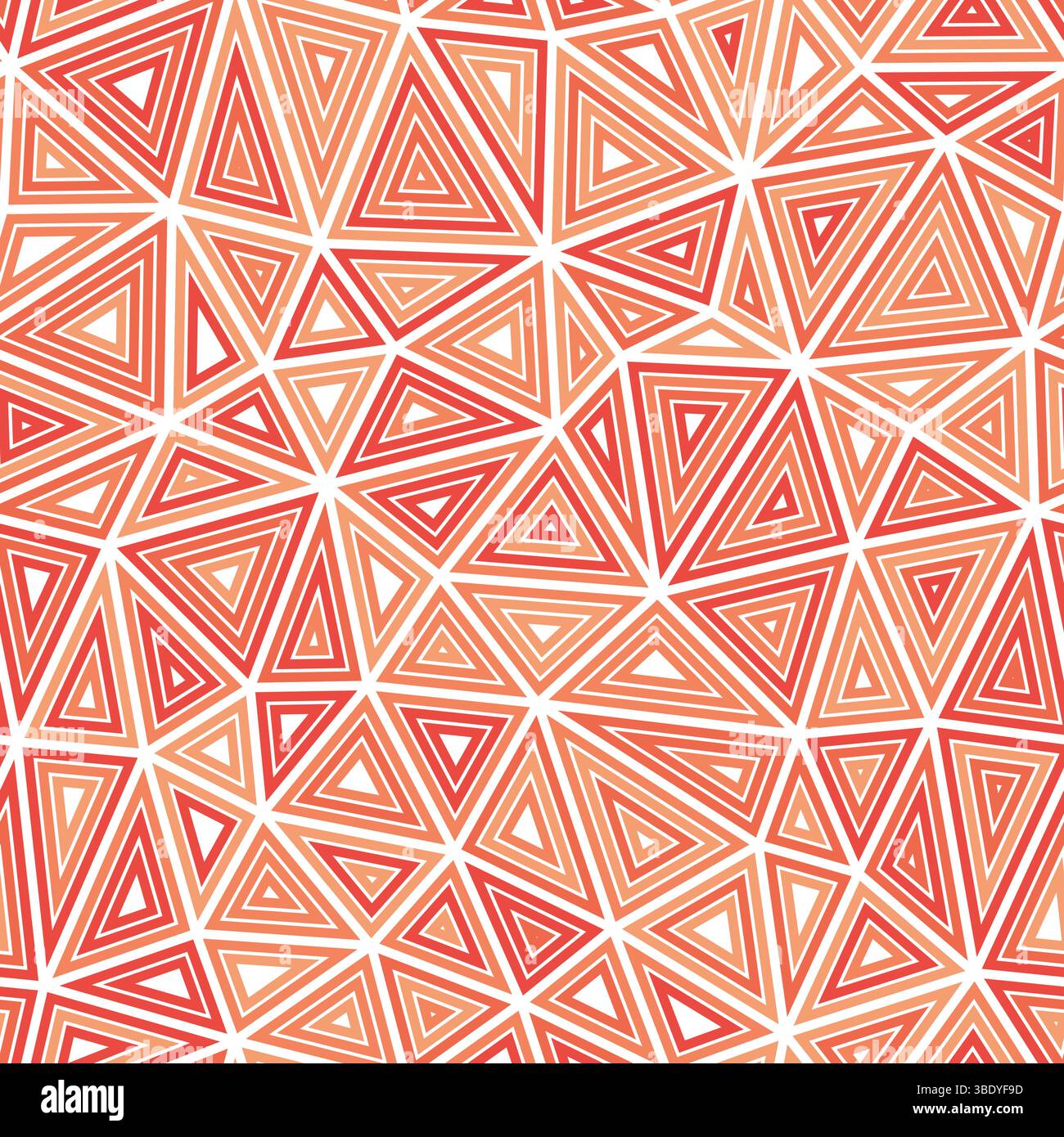 Minimalistic triangles background. Medium shape size. Multiple repeated inner triangles. Monotone colored style. Repeatable pattern. Stock Vector