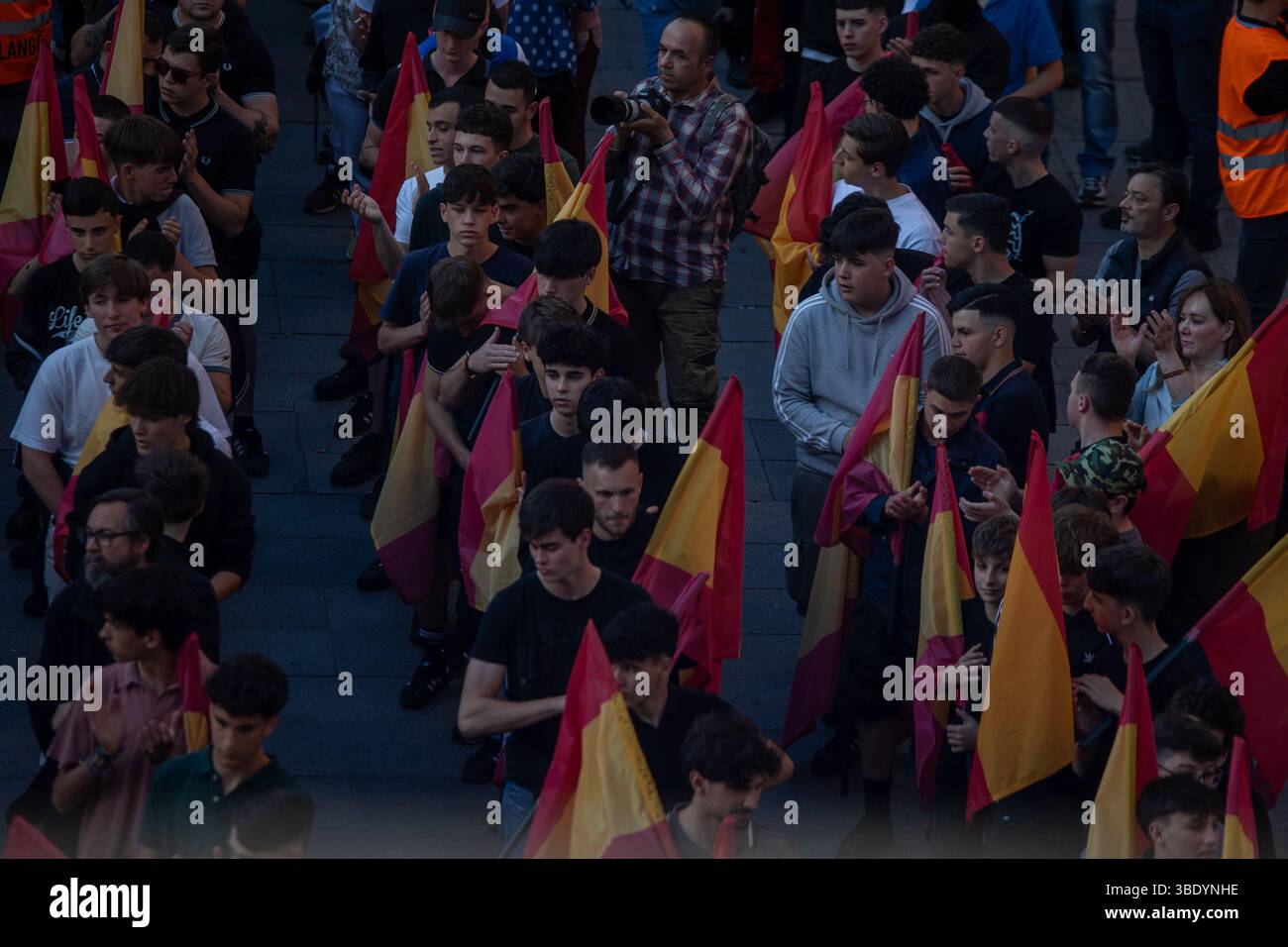 Madrid, Spain. 23th May, 2025. March organized by the far-right ...