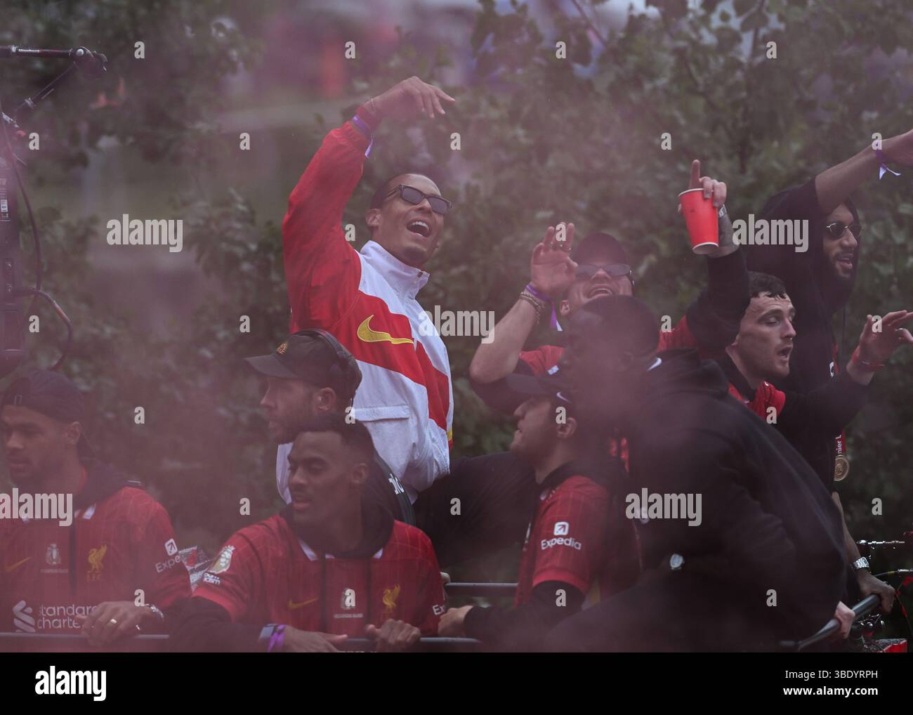 Liverpool UK 26th May 2025 Virgil Van Dijk Of Liverpool During Liverpool Uk 26th May 2025 Virgil Van Dijk Of Liverpool During Their Open Top Bus Parade To Celebrate Winning The English Premier League Picture Date 26th May 2025 Picture Credit Should Read Cody Credit Sportimage Ltdalamy Live News 3BDYRPH