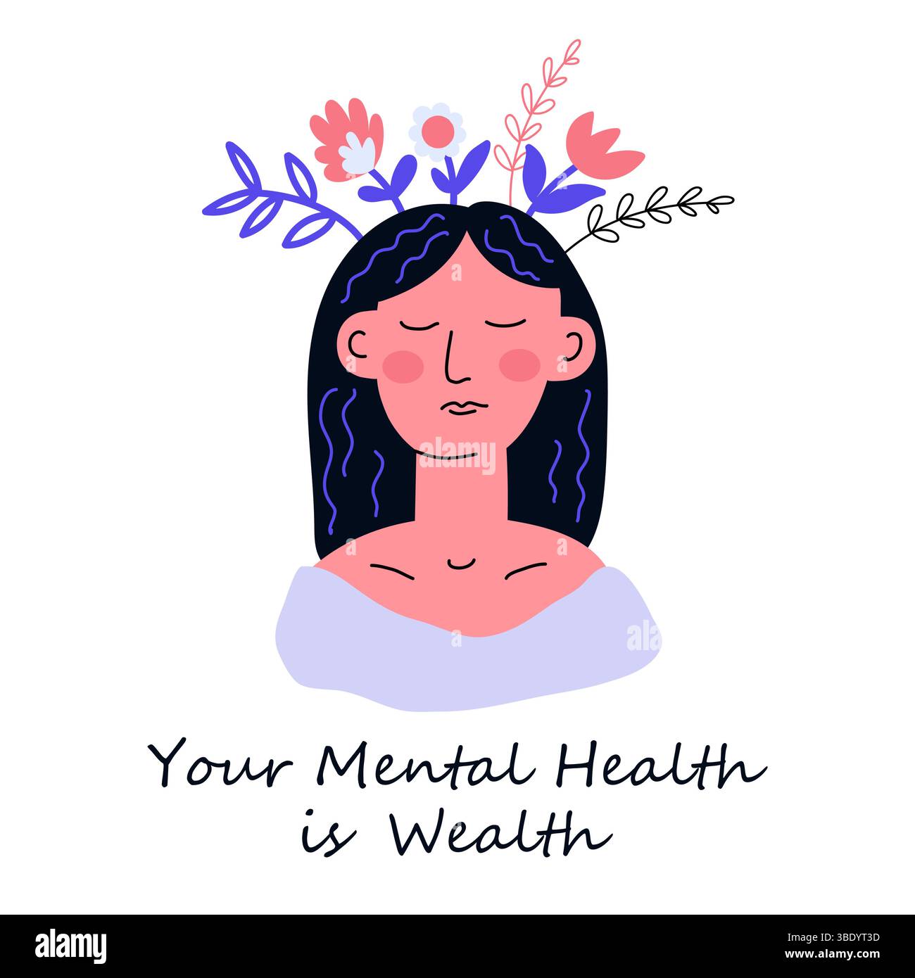 Mental Health Day .Vector Illustration Stock Vector Image & Art - Alamy