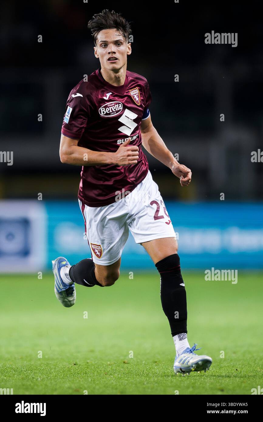 Samuele Ricci of Torino FC in action during the Serie A football match ...